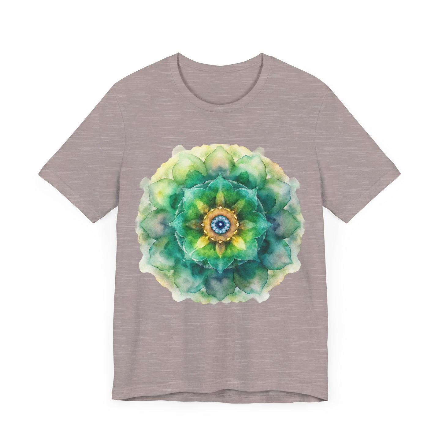 Bohemian Mandala Tee, Unisex Tee for Relaxation, Casual Wear, Gift for Nature Lovers, Festival Shirt, Art-Inspired Apparel