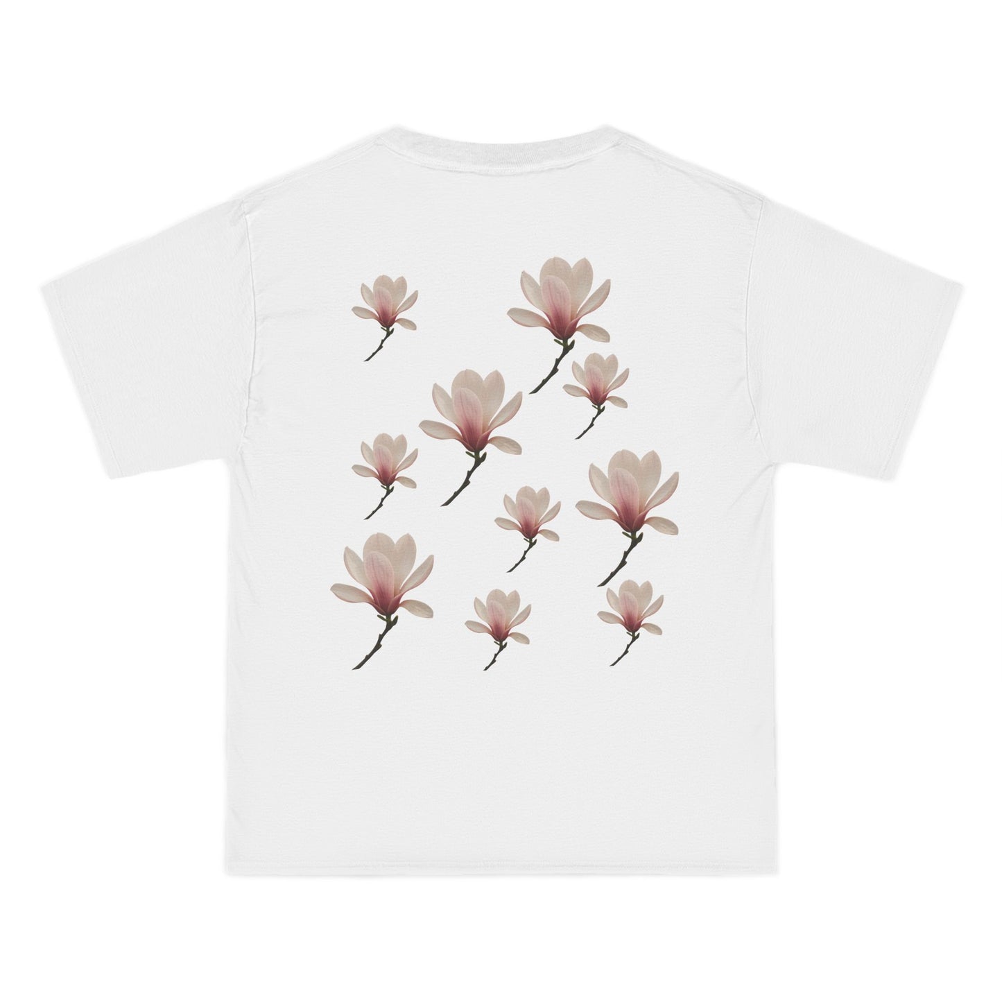 Floral Magnolia Short-Sleeve T-Shirt, Spring Fashion, Casual Wear, Gift for Nature Lovers, Everyday Style, Floral Tee