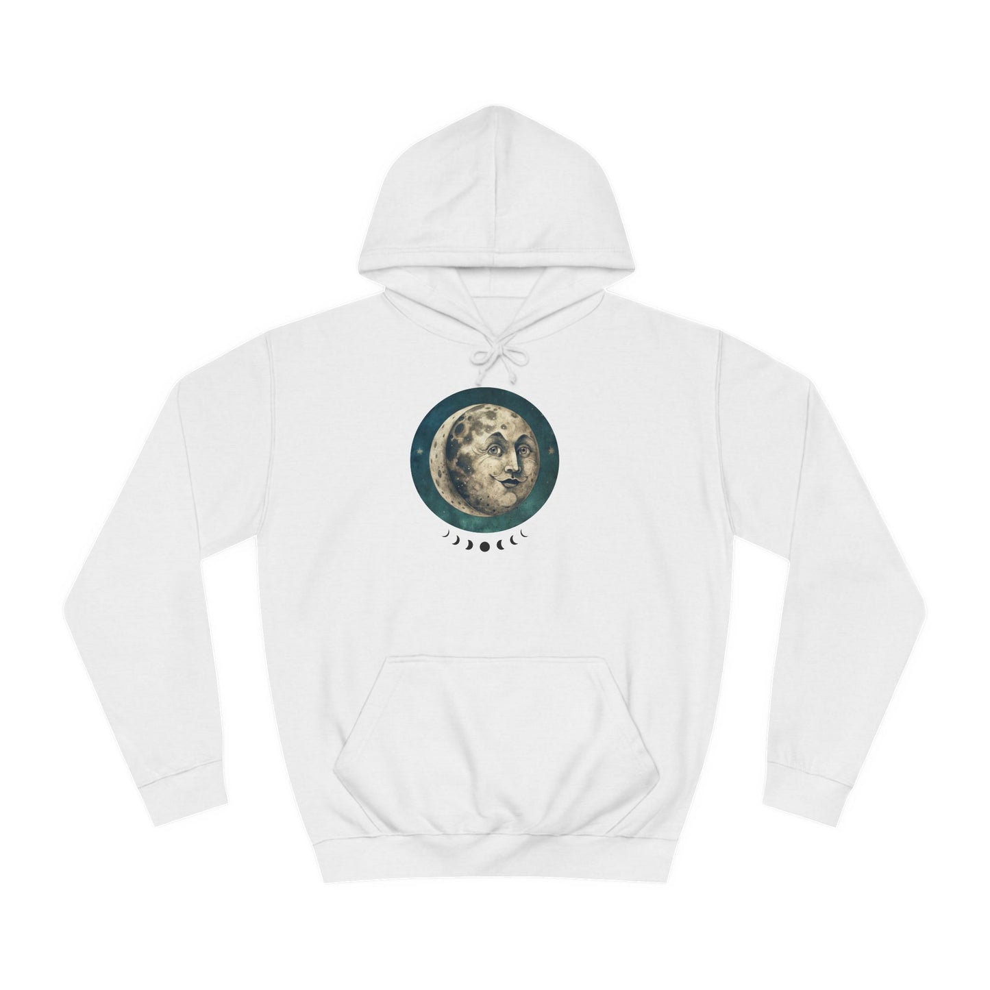 Space Ticket Unisex College Hoodie - Ticket to the Moon Design