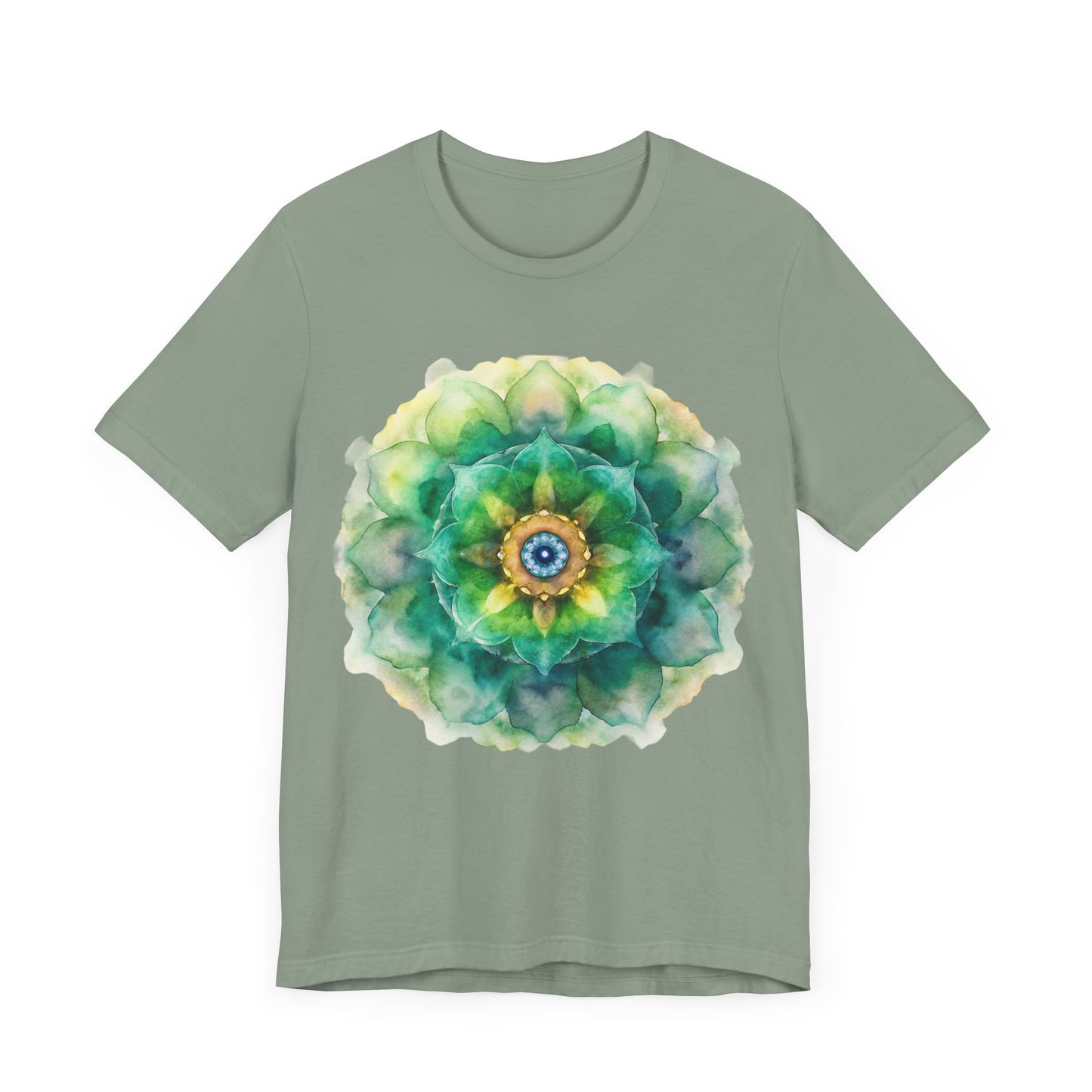 Bohemian Mandala Tee, Unisex Tee for Relaxation, Casual Wear, Gift for Nature Lovers, Festival Shirt, Art-Inspired Apparel