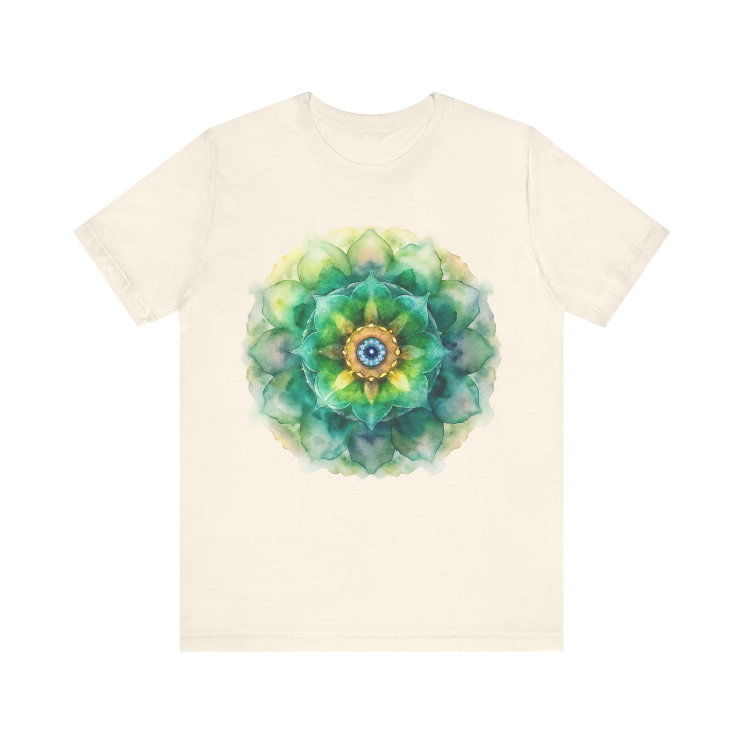 Bohemian Mandala Tee, Unisex Tee for Relaxation, Casual Wear, Gift for Nature Lovers, Festival Shirt, Art-Inspired Apparel