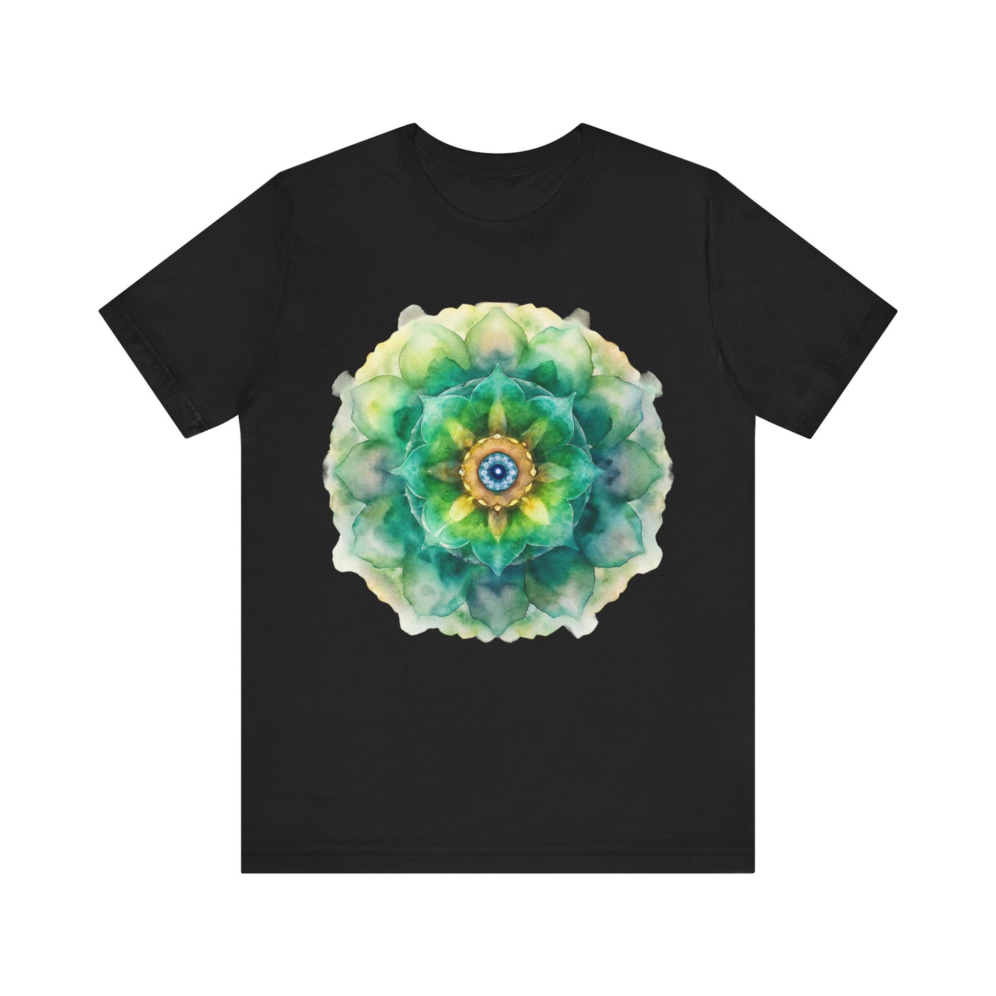 Bohemian Mandala Tee, Unisex Tee for Relaxation, Casual Wear, Gift for Nature Lovers, Festival Shirt, Art-Inspired Apparel