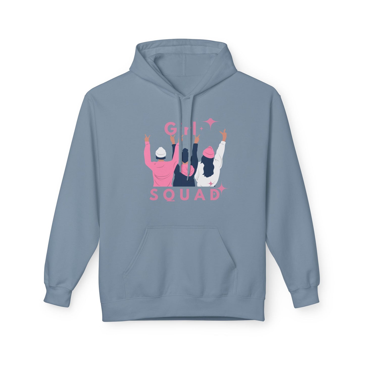 Girls Squad Fleece Hoodie - Unisex Midweight Softstyle Sweatshirt for Friendship and Celebrations