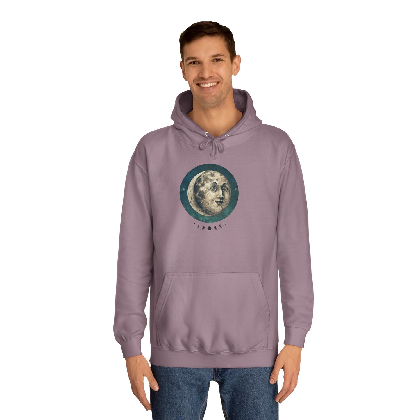 Space Ticket Unisex College Hoodie - Ticket to the Moon Design