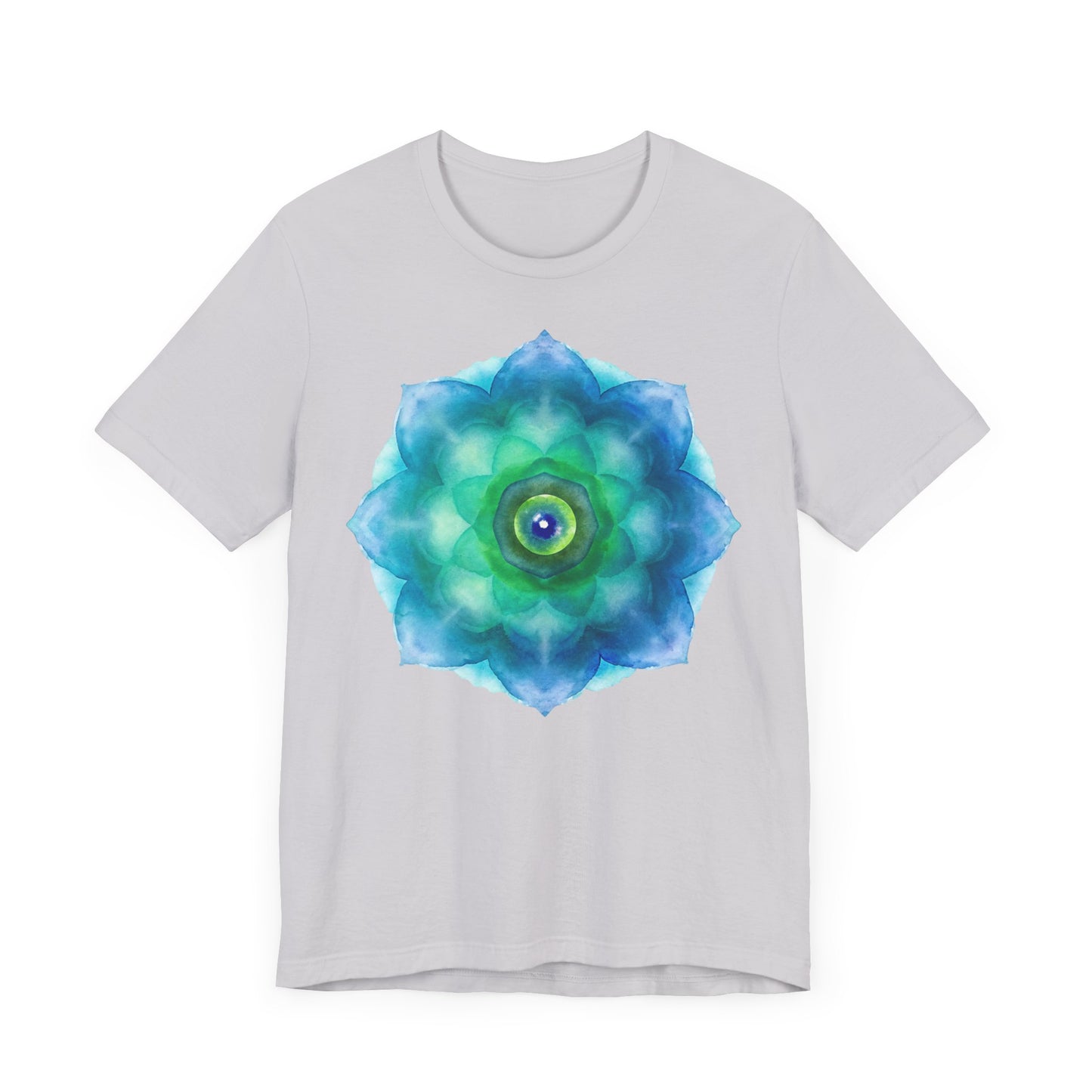 Bohemian Mandala Graphic Tee - Unisex Short Sleeve Shirt for Spiritual Vibes