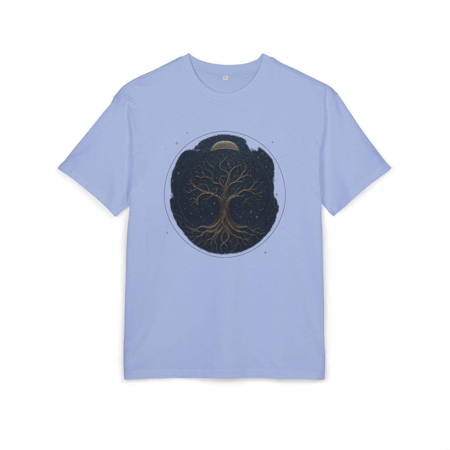 Oversize Tee - Tree of Life Connection Between Earth and Heaven Design