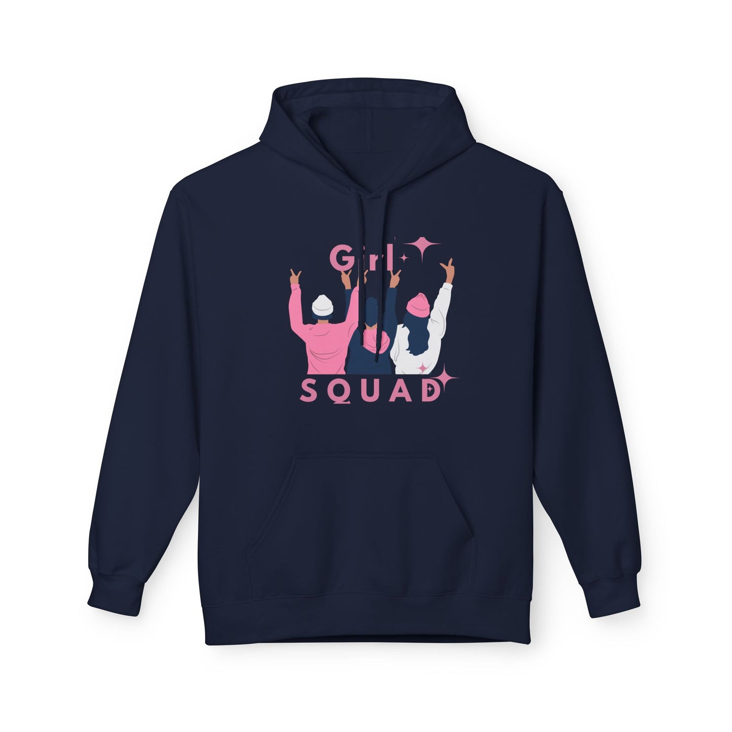 Girls Squad Fleece Hoodie - Unisex Midweight Softstyle Sweatshirt for Friendship and Celebrations