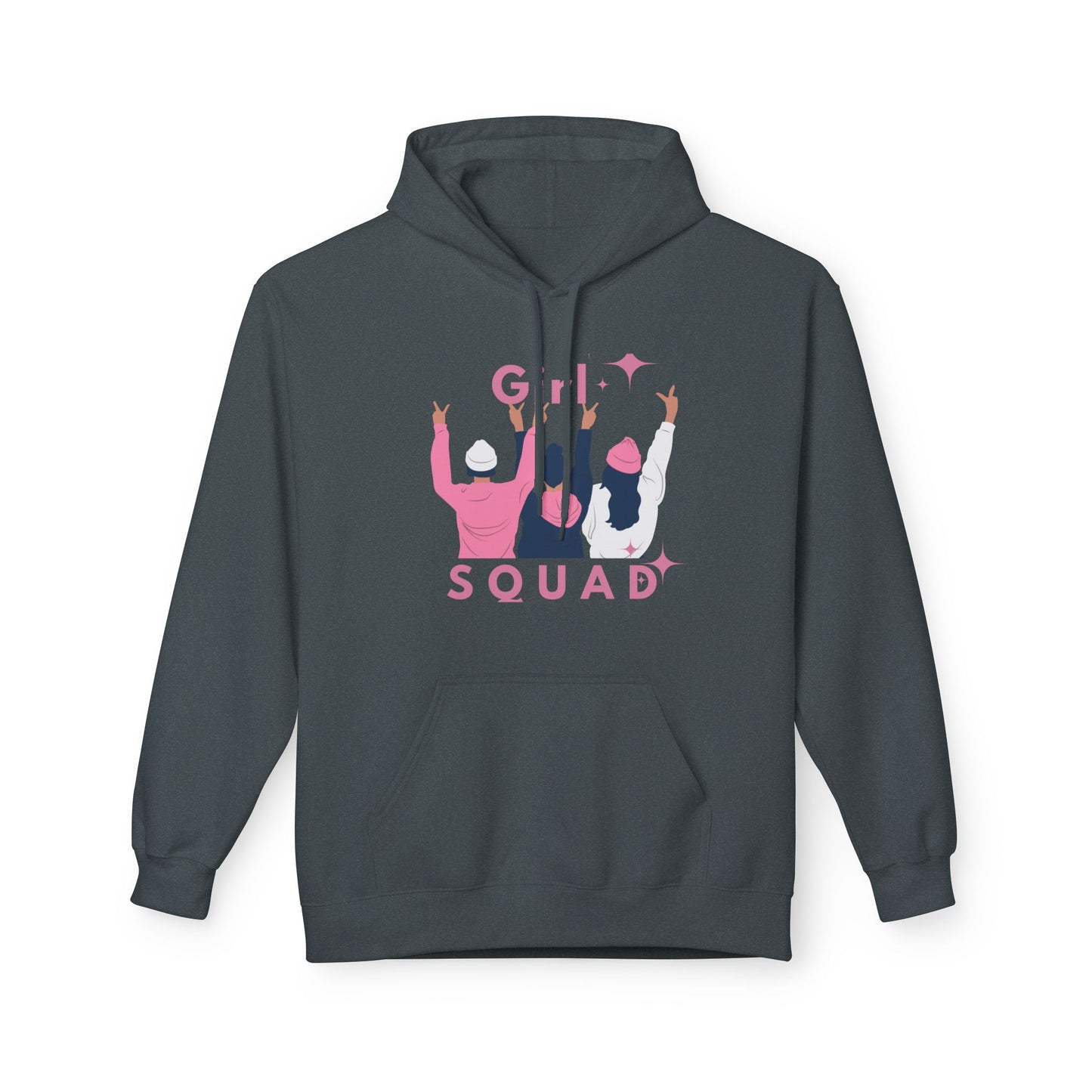 Girls Squad Fleece Hoodie - Unisex Midweight Softstyle Sweatshirt for Friendship and Celebrations