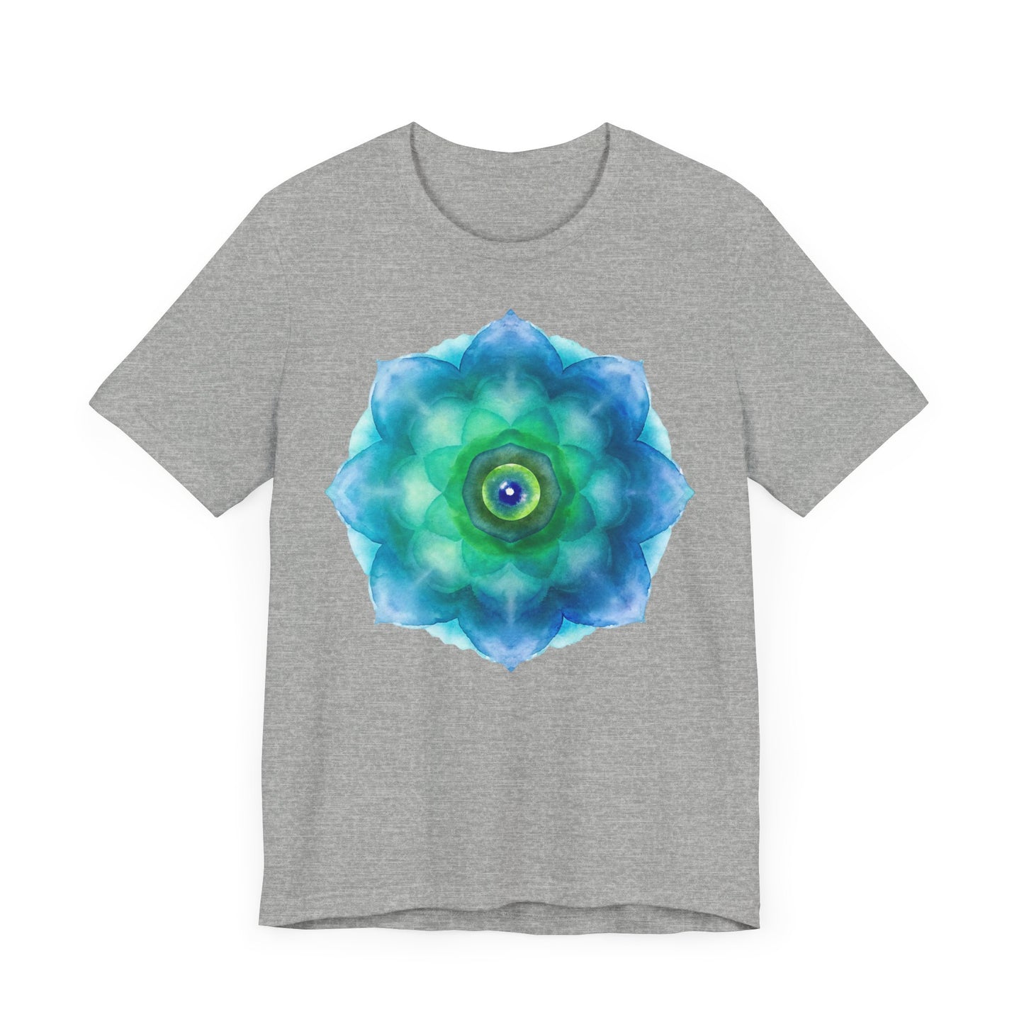 Bohemian Mandala Graphic Tee - Unisex Short Sleeve Shirt for Spiritual Vibes