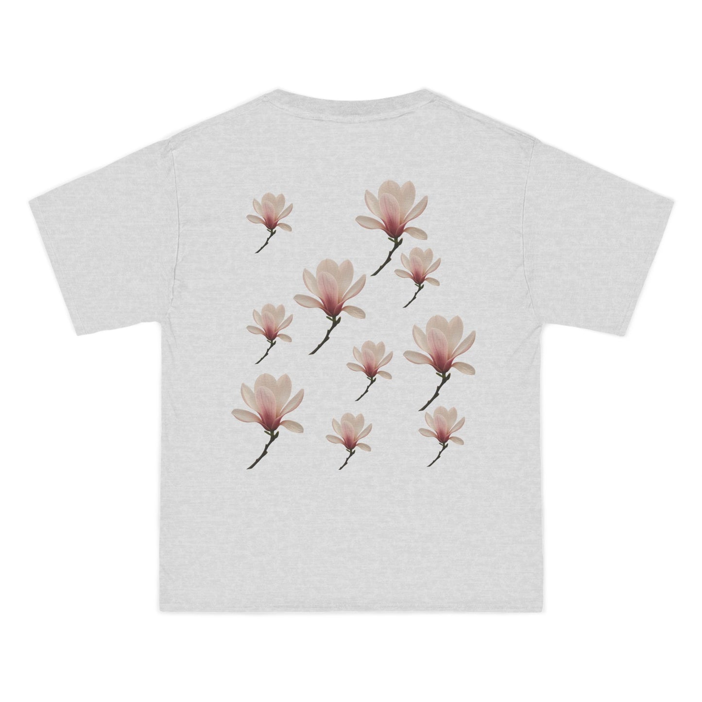 Floral Magnolia Short-Sleeve T-Shirt, Spring Fashion, Casual Wear, Gift for Nature Lovers, Everyday Style, Floral Tee