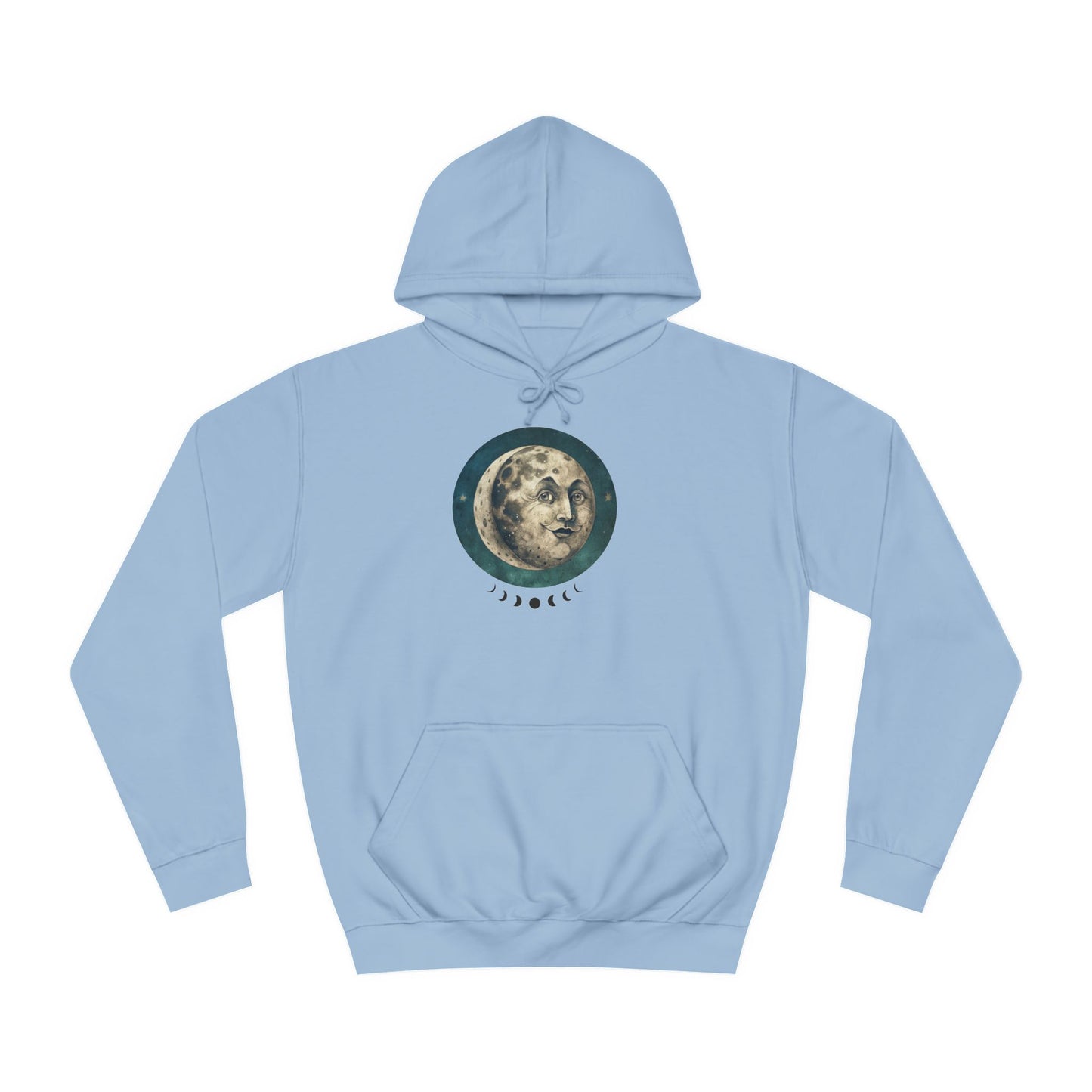 Space Ticket Unisex College Hoodie - Ticket to the Moon Design
