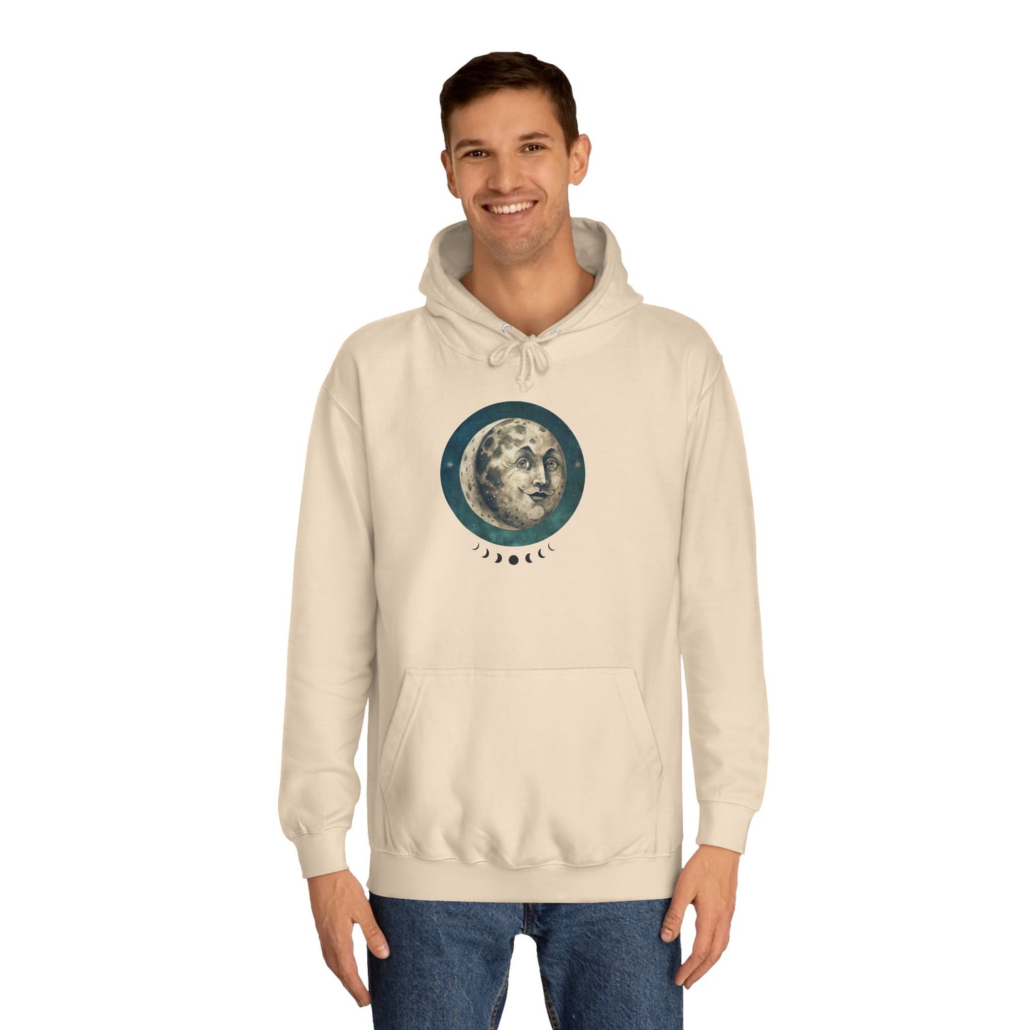 Space Ticket Unisex College Hoodie - Ticket to the Moon Design