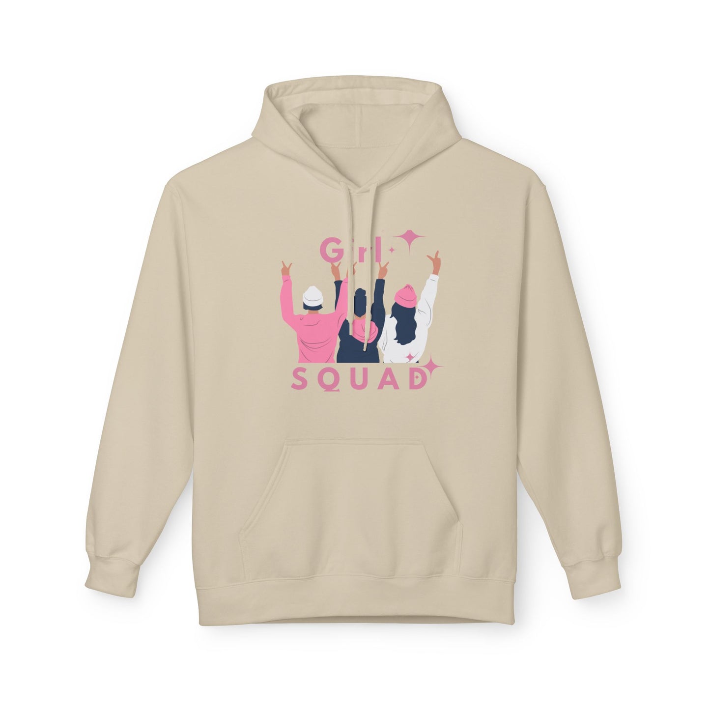 Girls Squad Fleece Hoodie - Unisex Midweight Softstyle Sweatshirt for Friendship and Celebrations