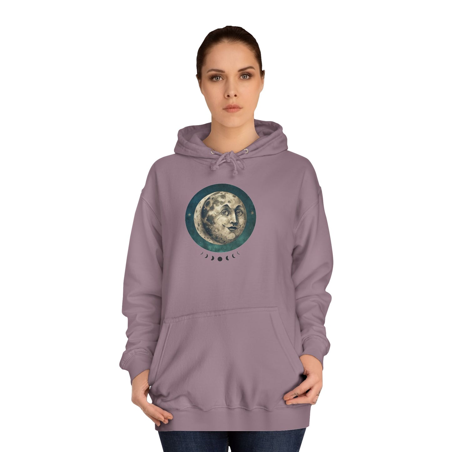 Space Ticket Unisex College Hoodie - Ticket to the Moon Design