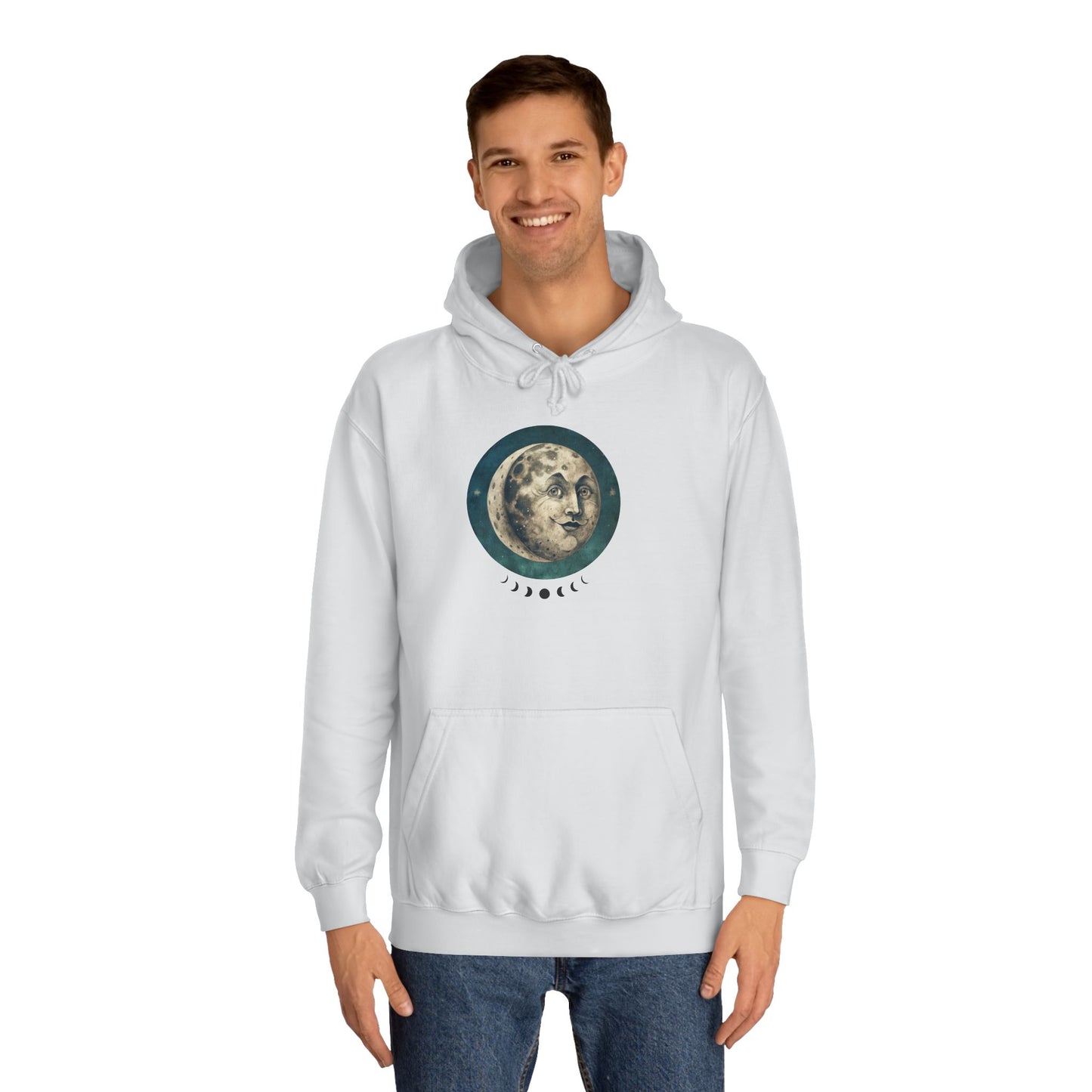 Space Ticket Unisex College Hoodie - Ticket to the Moon Design