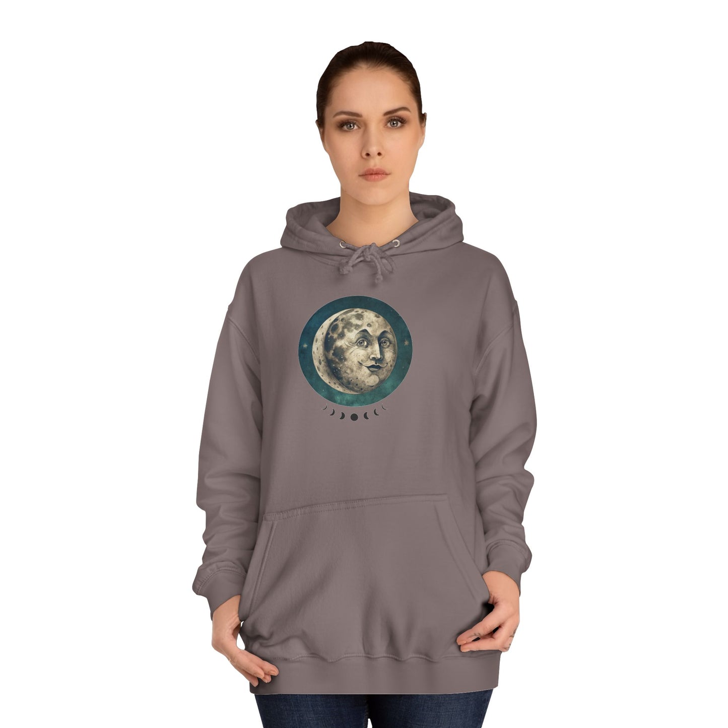 Space Ticket Unisex College Hoodie - Ticket to the Moon Design