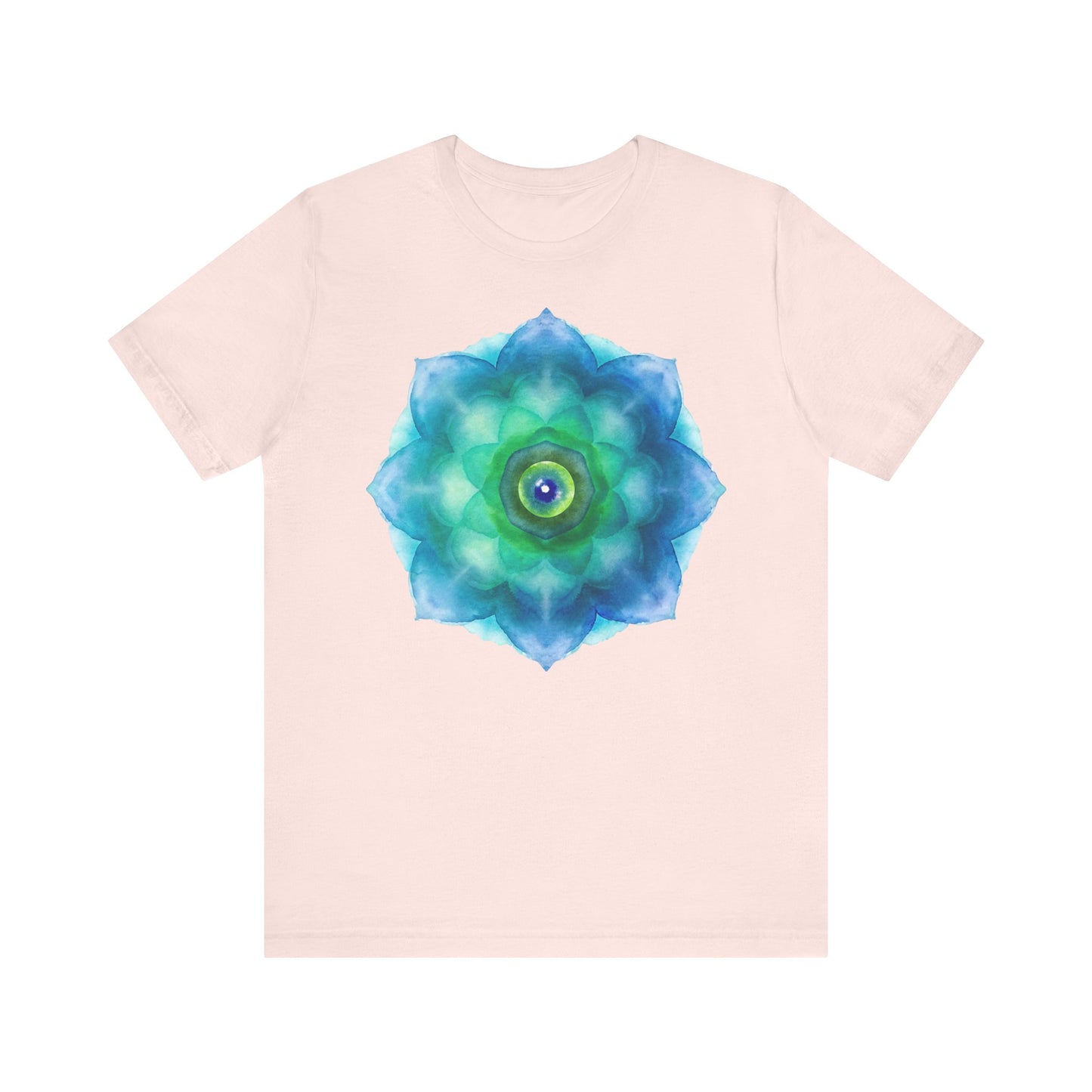 Bohemian Mandala Graphic Tee - Unisex Short Sleeve Shirt for Spiritual Vibes