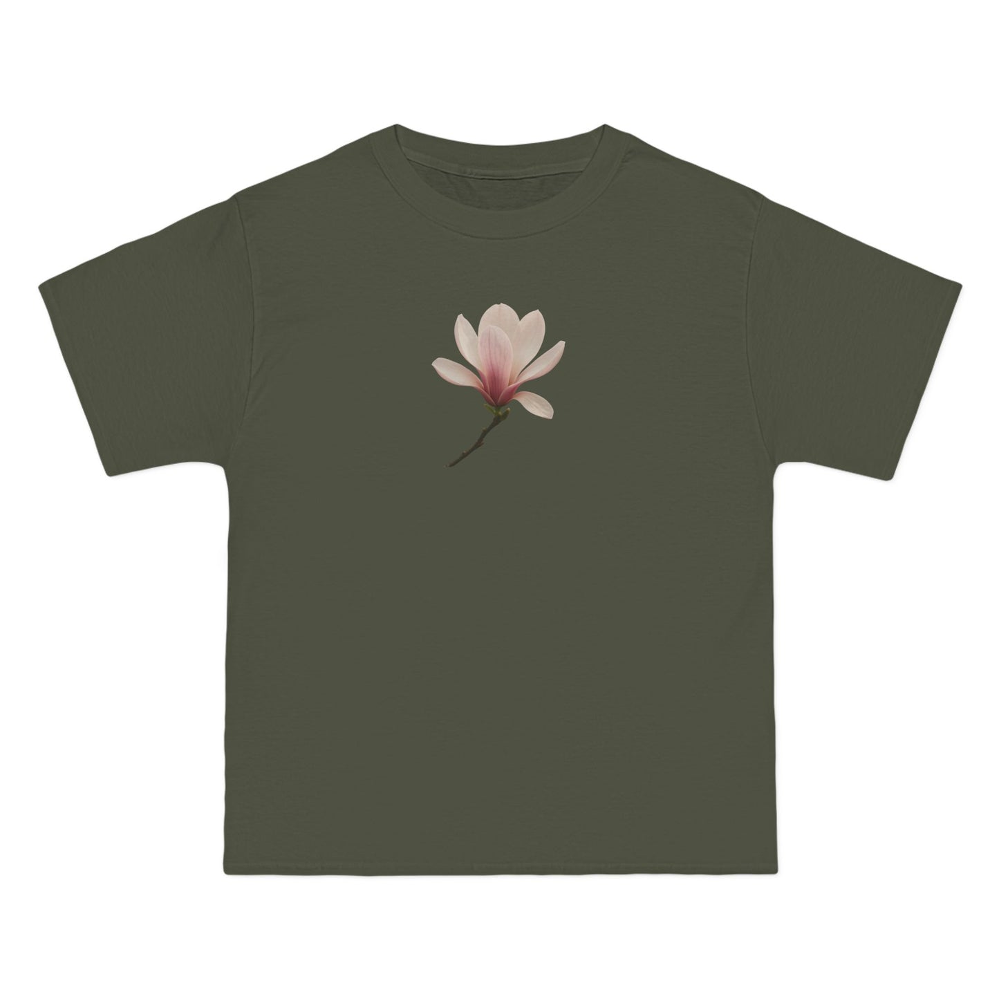 Floral Magnolia Short-Sleeve T-Shirt, Spring Fashion, Casual Wear, Gift for Nature Lovers, Everyday Style, Floral Tee