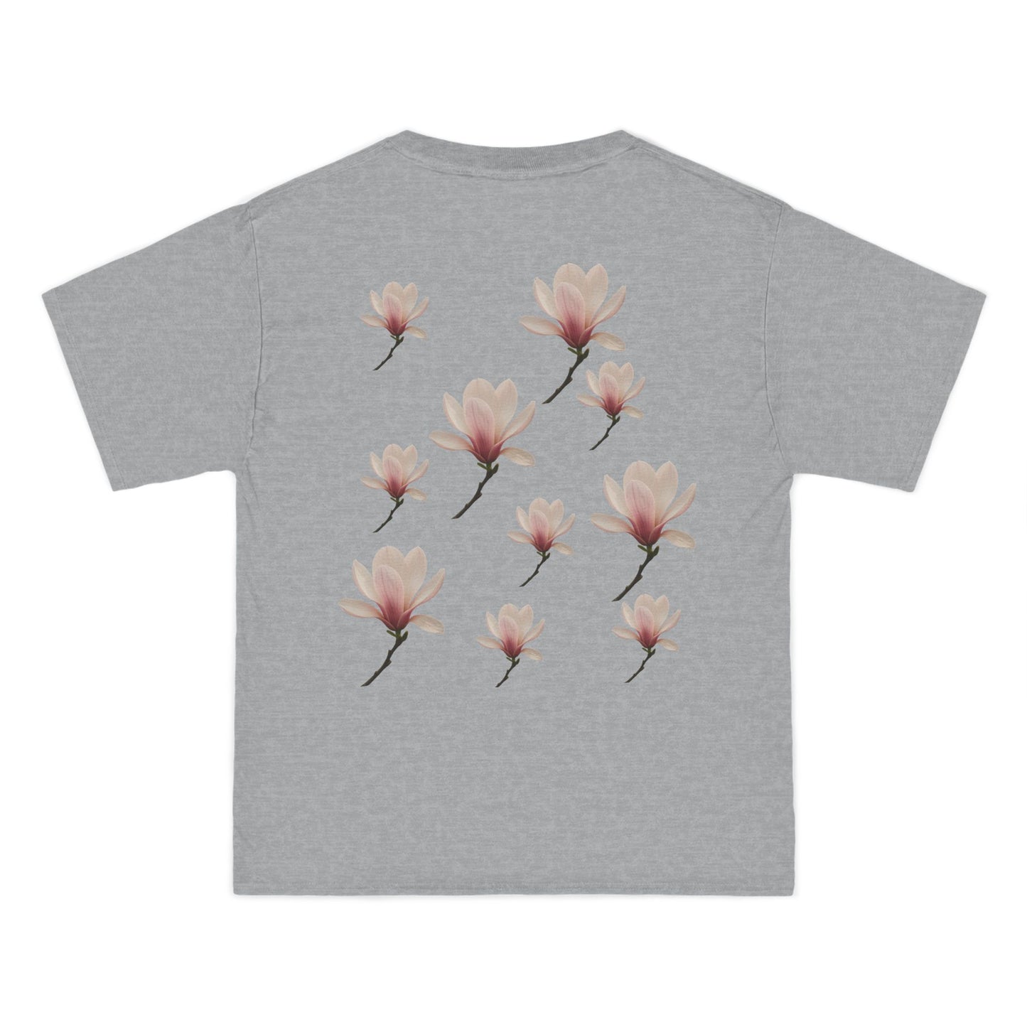 Floral Magnolia Short-Sleeve T-Shirt, Spring Fashion, Casual Wear, Gift for Nature Lovers, Everyday Style, Floral Tee