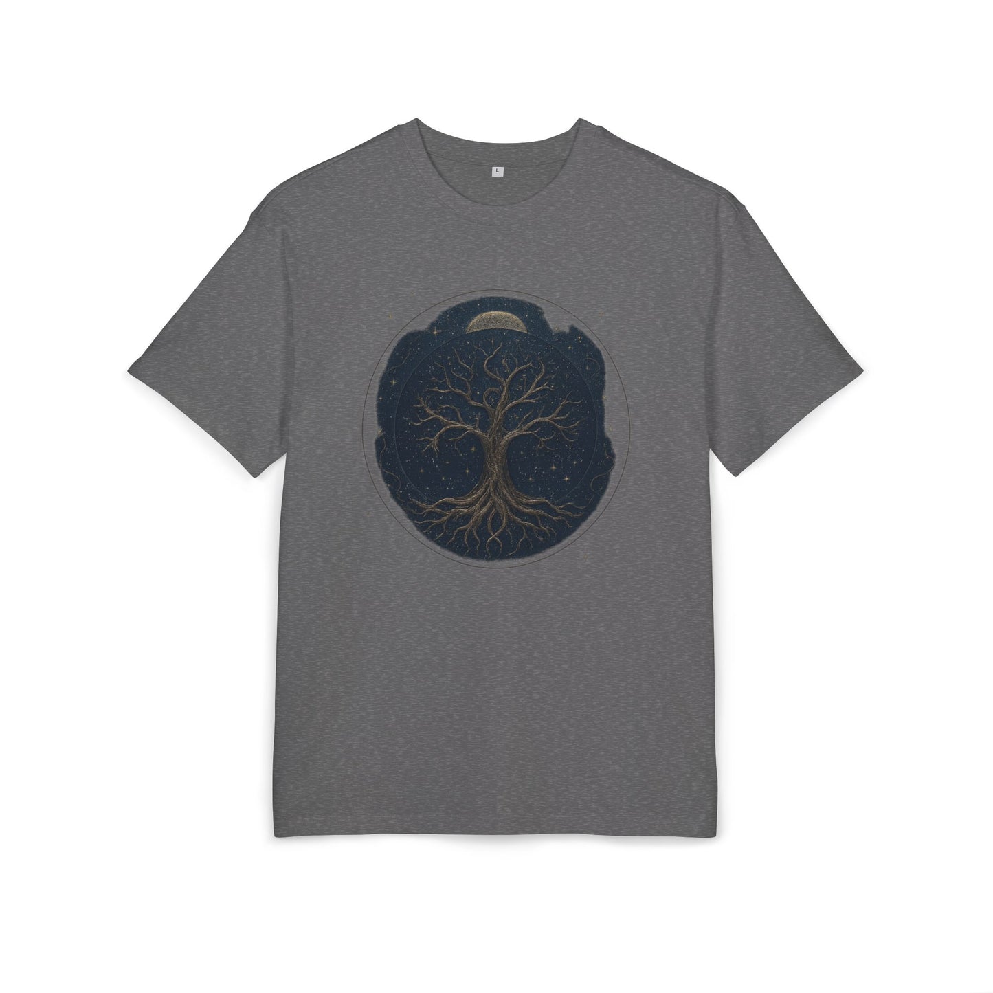 Oversize Tee - Tree of Life Connection Between Earth and Heaven Design
