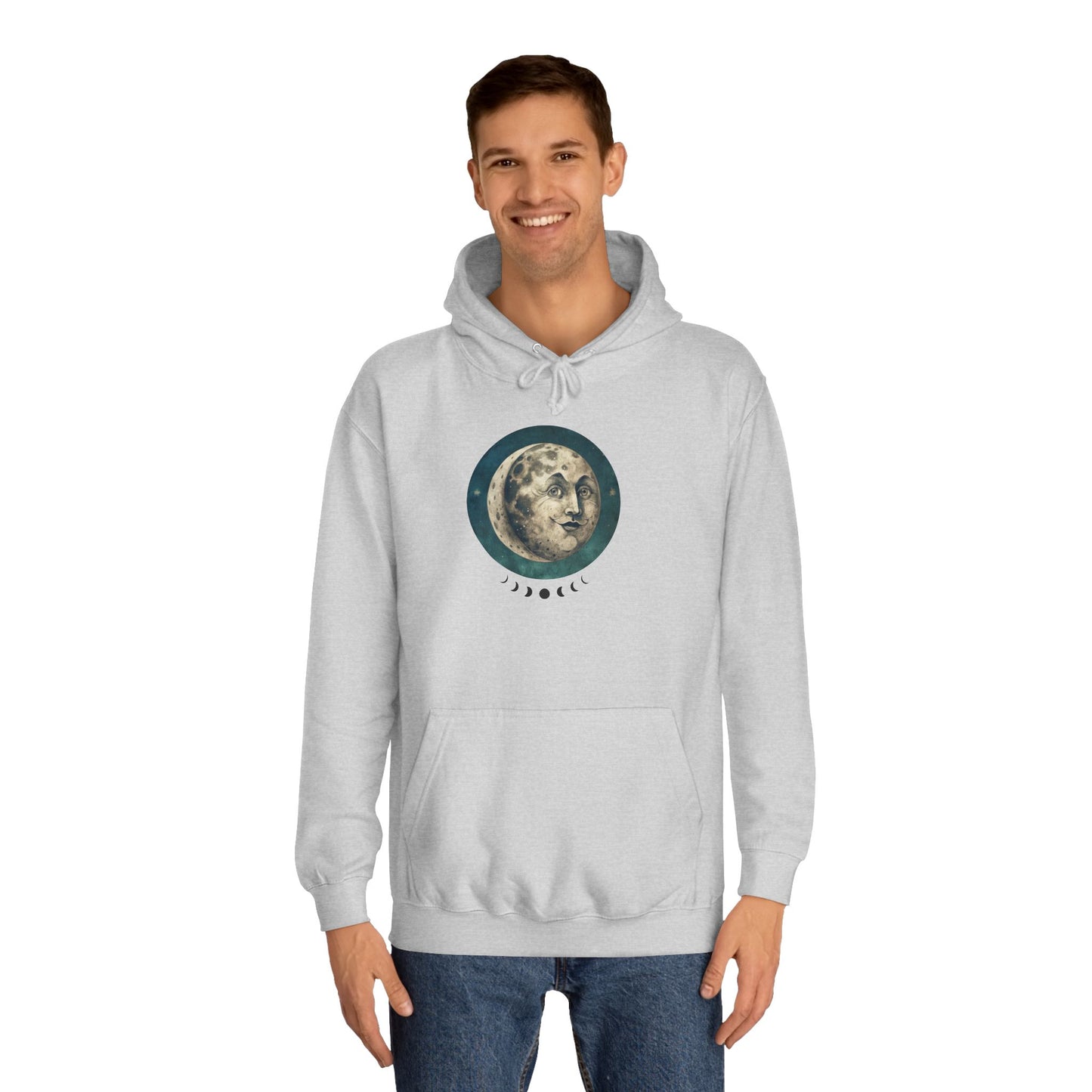 Space Ticket Unisex College Hoodie - Ticket to the Moon Design