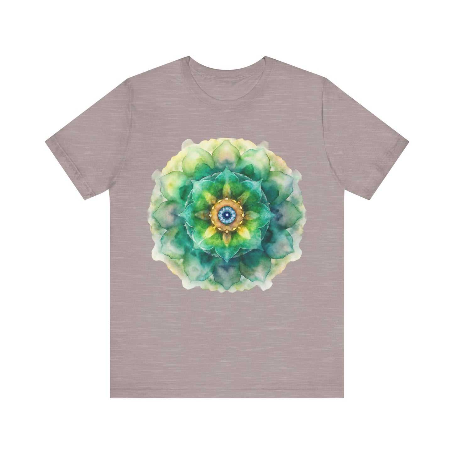 Bohemian Mandala Tee, Unisex Tee for Relaxation, Casual Wear, Gift for Nature Lovers, Festival Shirt, Art-Inspired Apparel