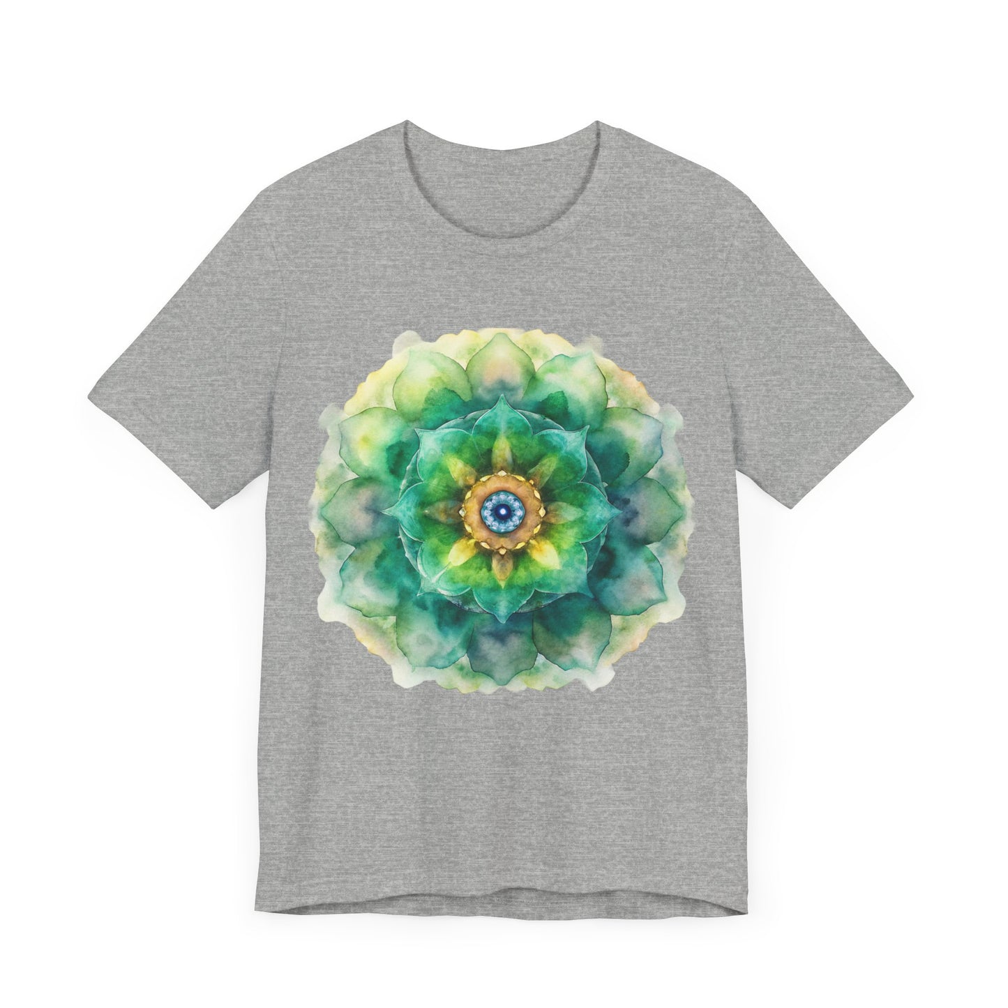 Bohemian Mandala Tee, Unisex Tee for Relaxation, Casual Wear, Gift for Nature Lovers, Festival Shirt, Art-Inspired Apparel