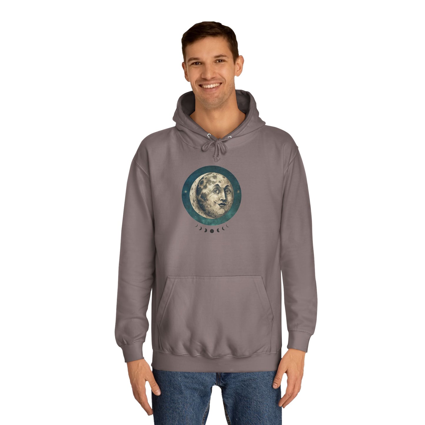 Space Ticket Unisex College Hoodie - Ticket to the Moon Design
