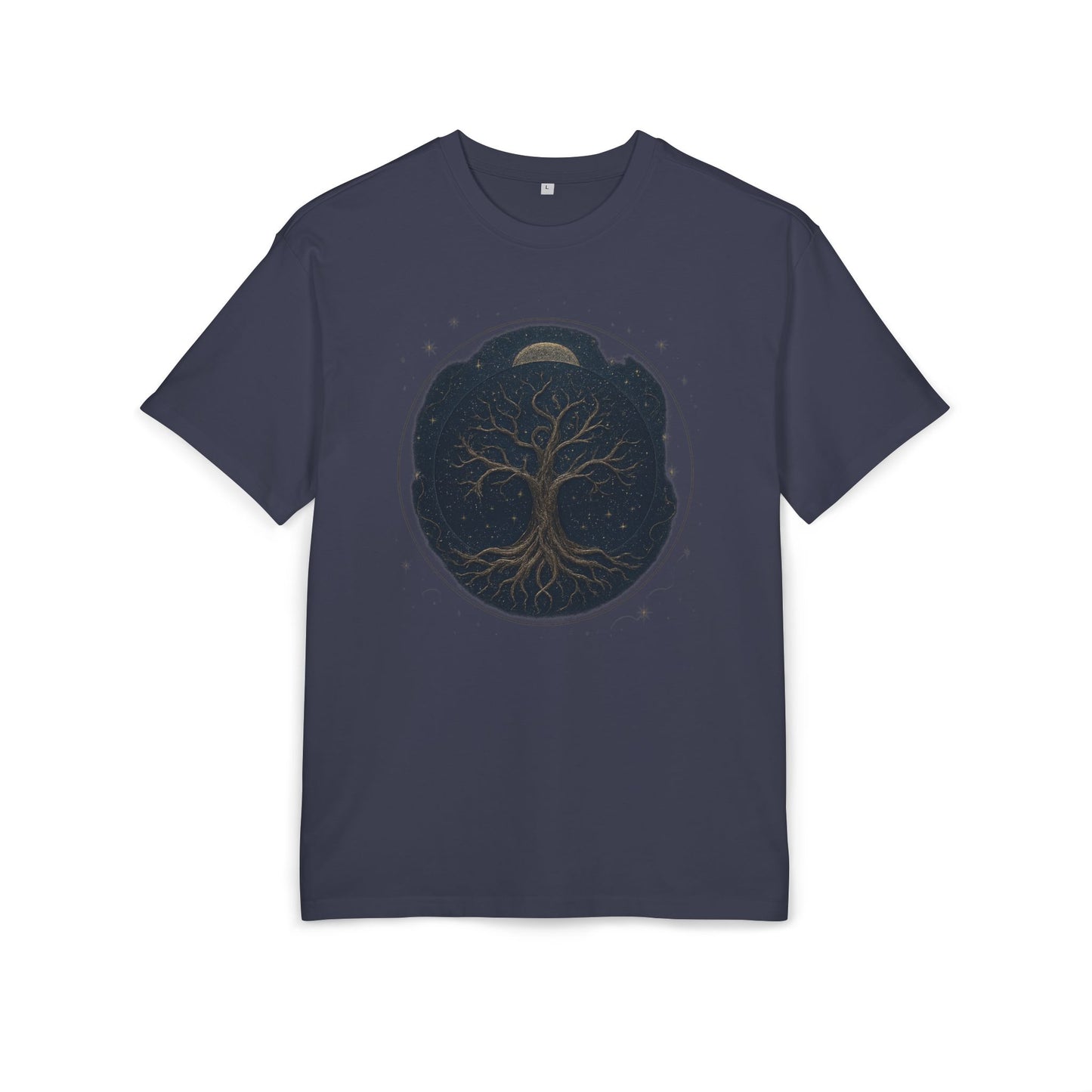 Oversize Tee - Tree of Life Connection Between Earth and Heaven Design