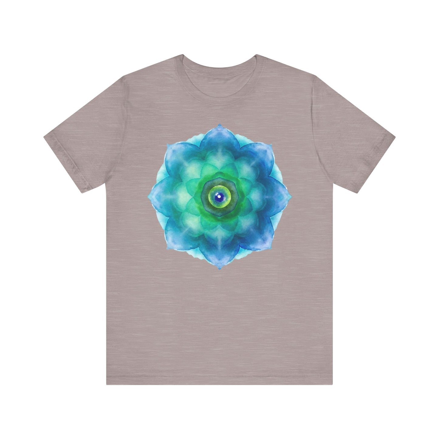 Bohemian Mandala Graphic Tee - Unisex Short Sleeve Shirt for Spiritual Vibes