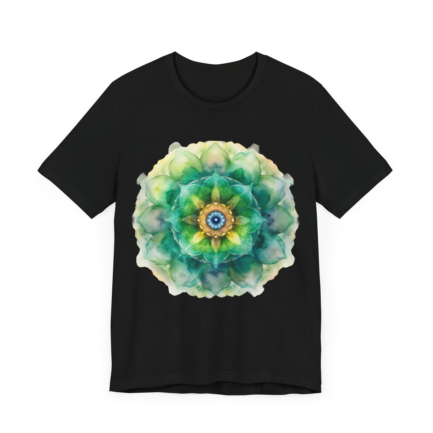 Bohemian Mandala Tee, Unisex Tee for Relaxation, Casual Wear, Gift for Nature Lovers, Festival Shirt, Art-Inspired Apparel