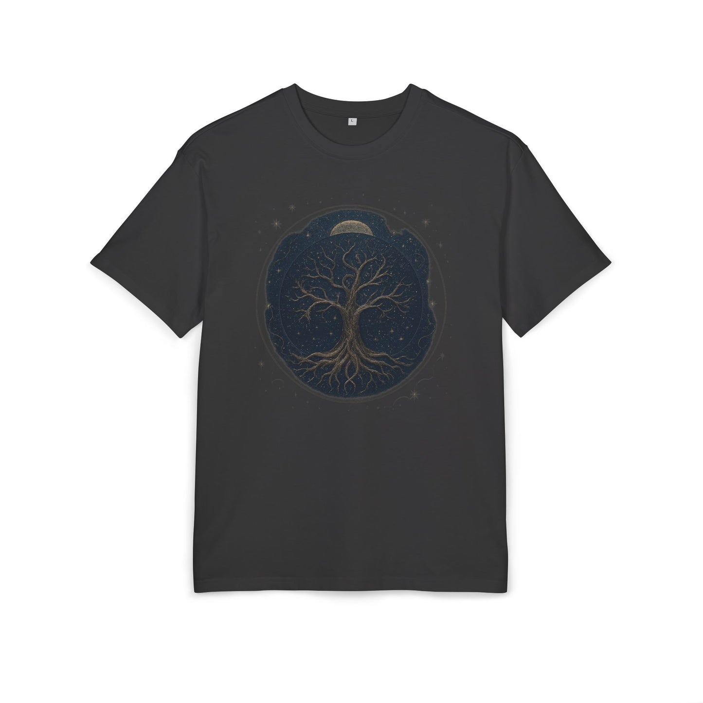 Oversize Tee - Tree of Life Connection Between Earth and Heaven Design