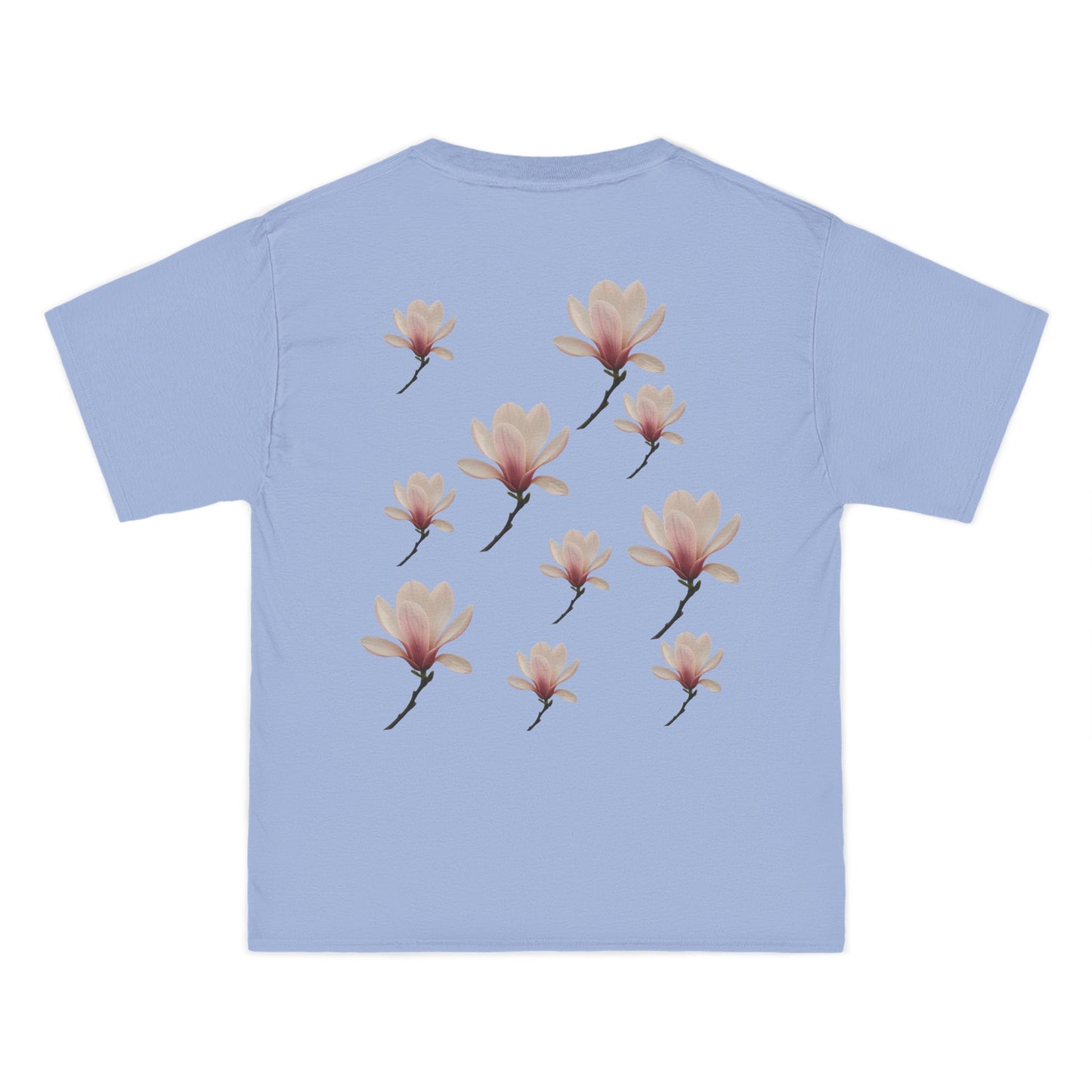 Floral Magnolia Short-Sleeve T-Shirt, Spring Fashion, Casual Wear, Gift for Nature Lovers, Everyday Style, Floral Tee