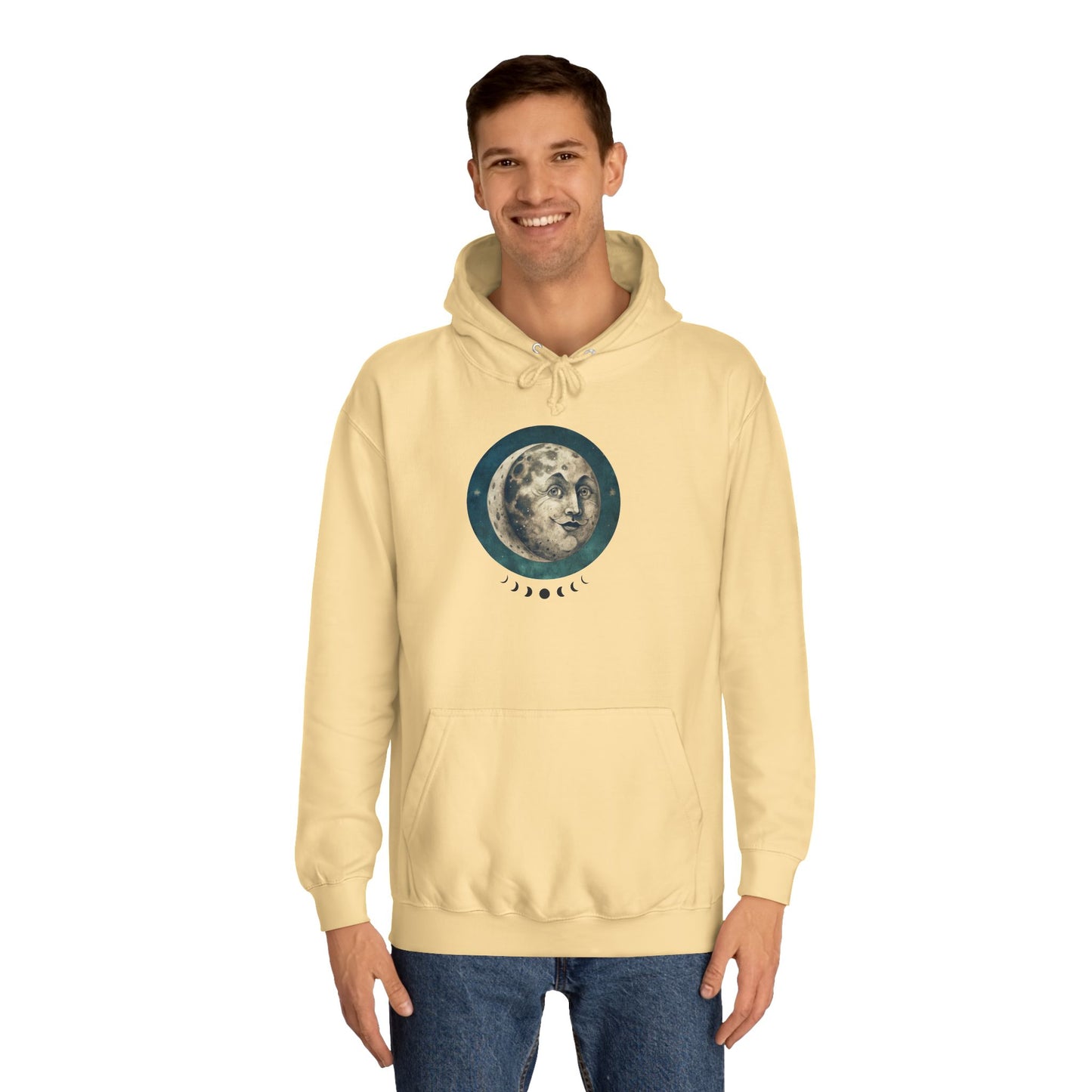 Space Ticket Unisex College Hoodie - Ticket to the Moon Design