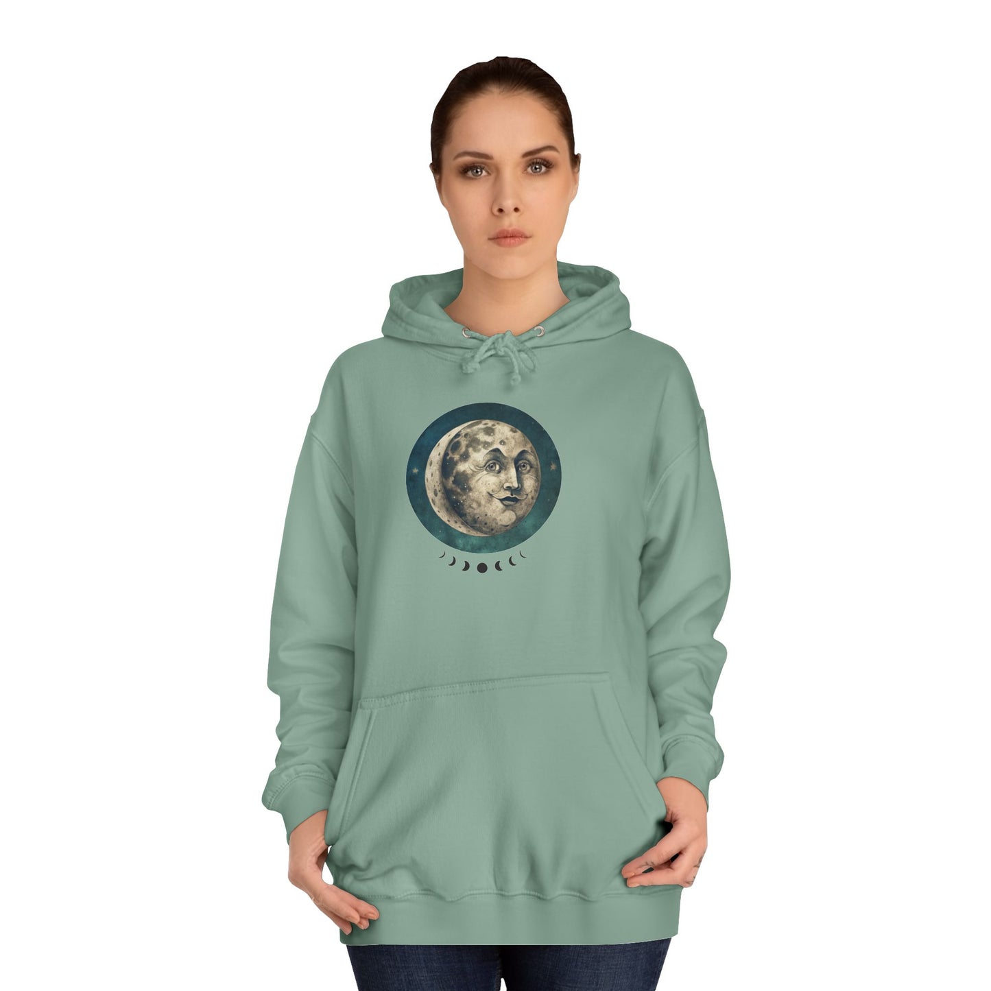 Space Ticket Unisex College Hoodie - Ticket to the Moon Design