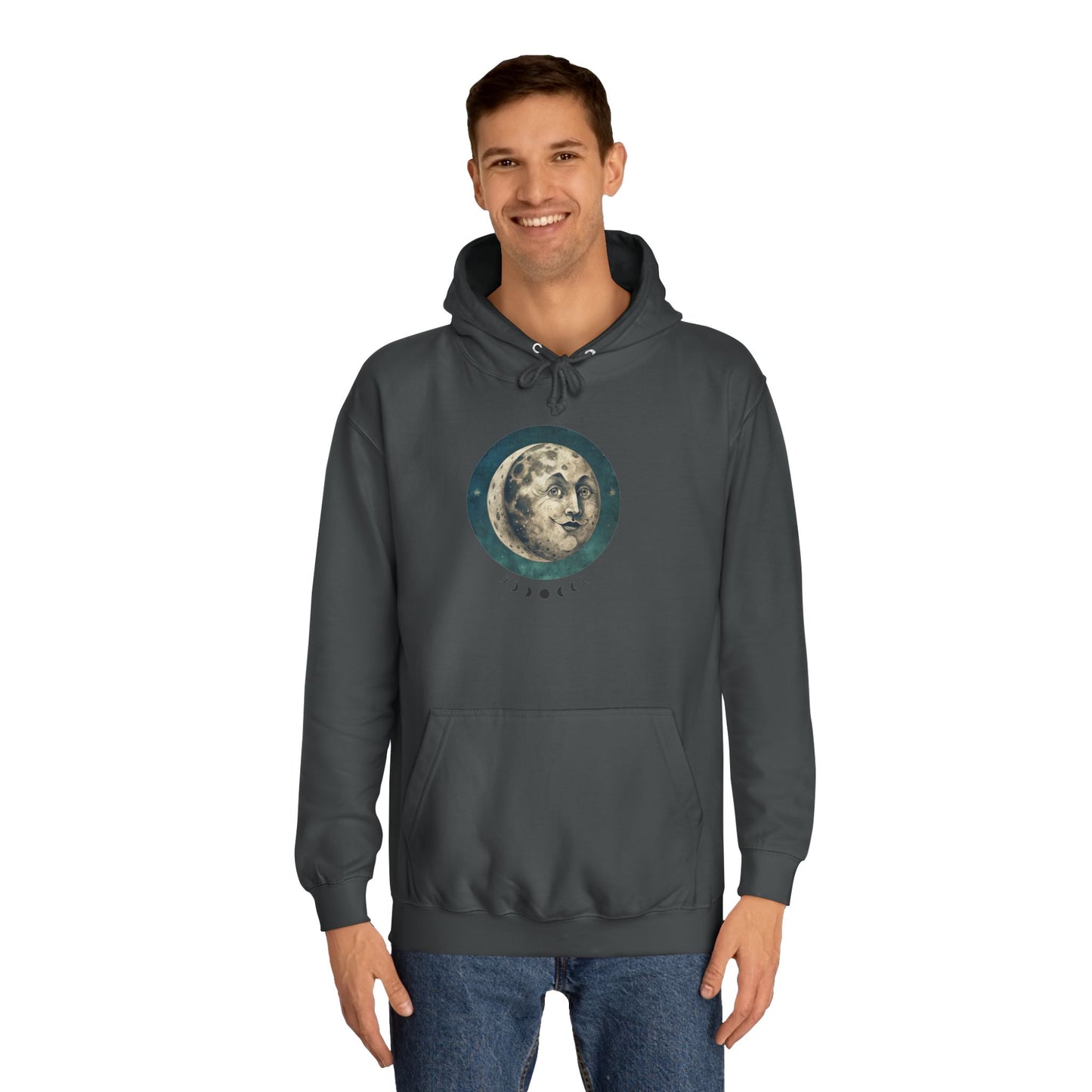 Space Ticket Unisex College Hoodie - Ticket to the Moon Design