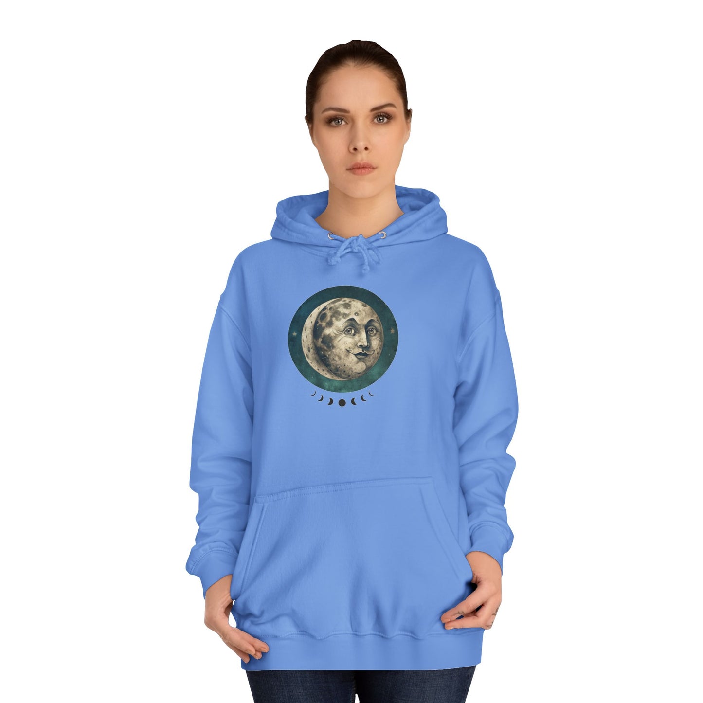 Space Ticket Unisex College Hoodie - Ticket to the Moon Design