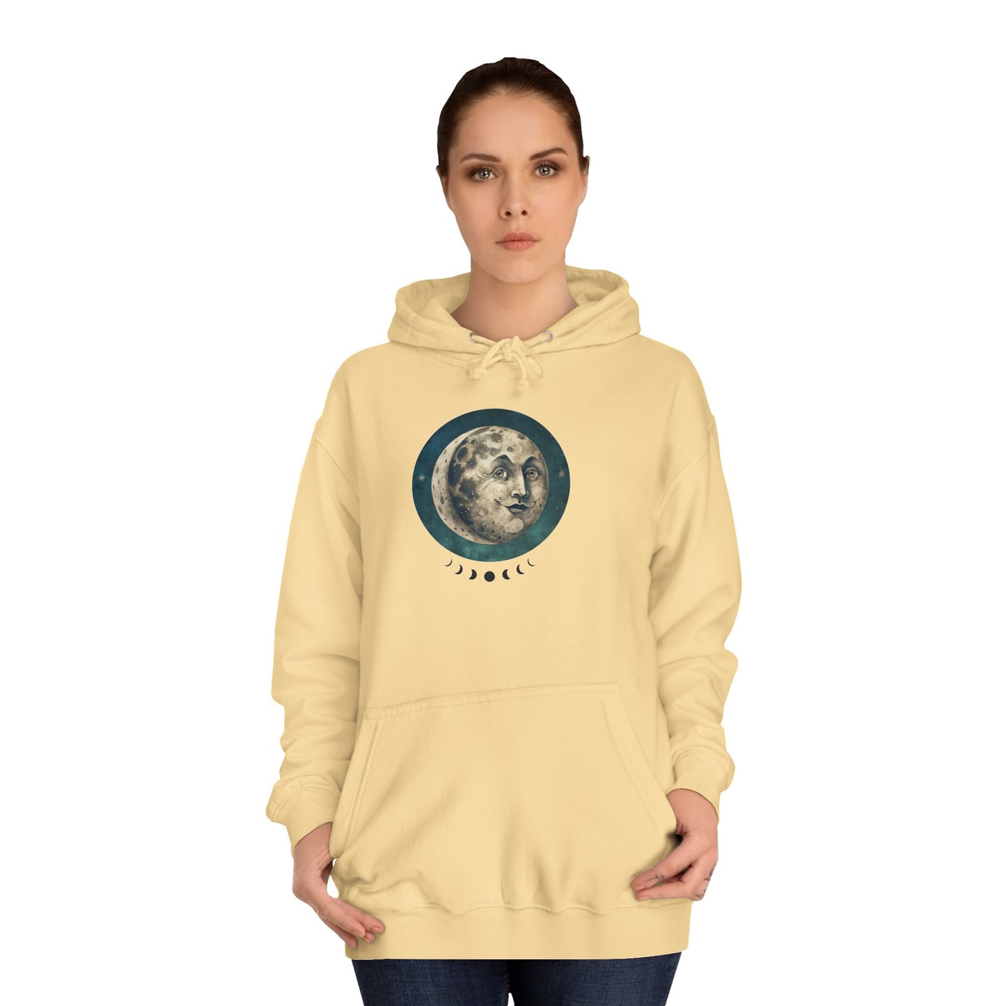 Space Ticket Unisex College Hoodie - Ticket to the Moon Design
