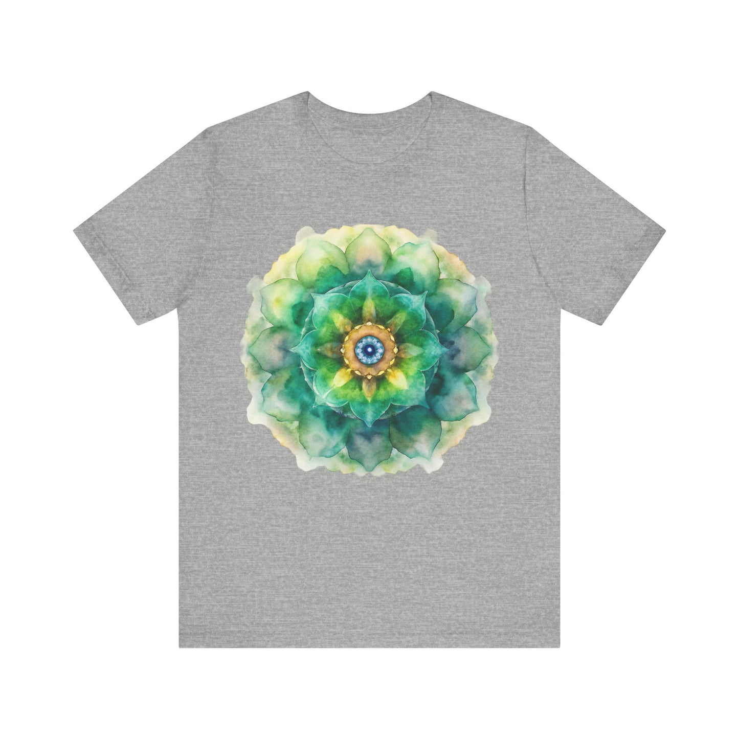 Bohemian Mandala Tee, Unisex Tee for Relaxation, Casual Wear, Gift for Nature Lovers, Festival Shirt, Art-Inspired Apparel