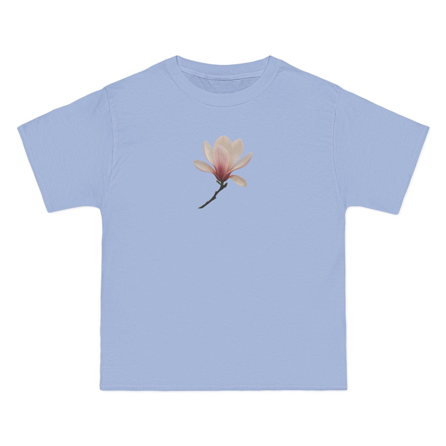 Floral Magnolia Short-Sleeve T-Shirt, Spring Fashion, Casual Wear, Gift for Nature Lovers, Everyday Style, Floral Tee