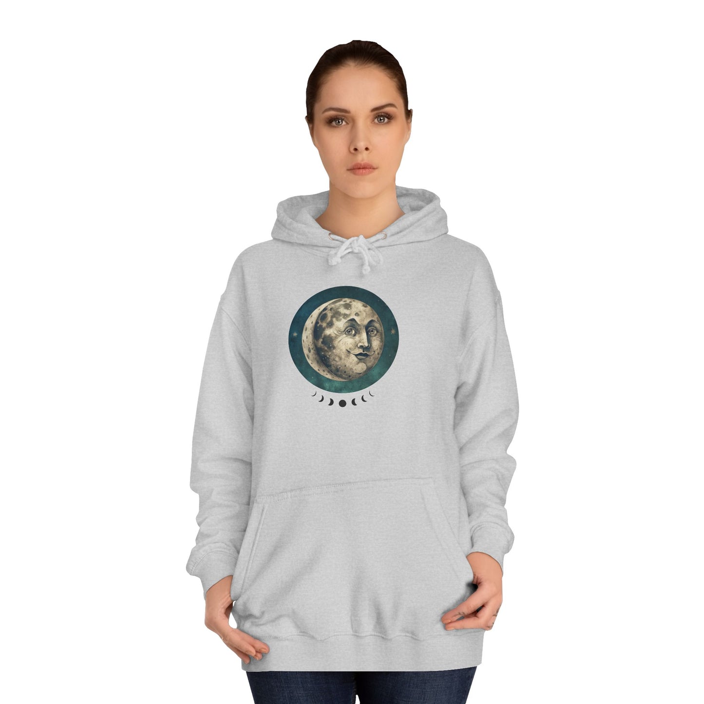 Space Ticket Unisex College Hoodie - Ticket to the Moon Design