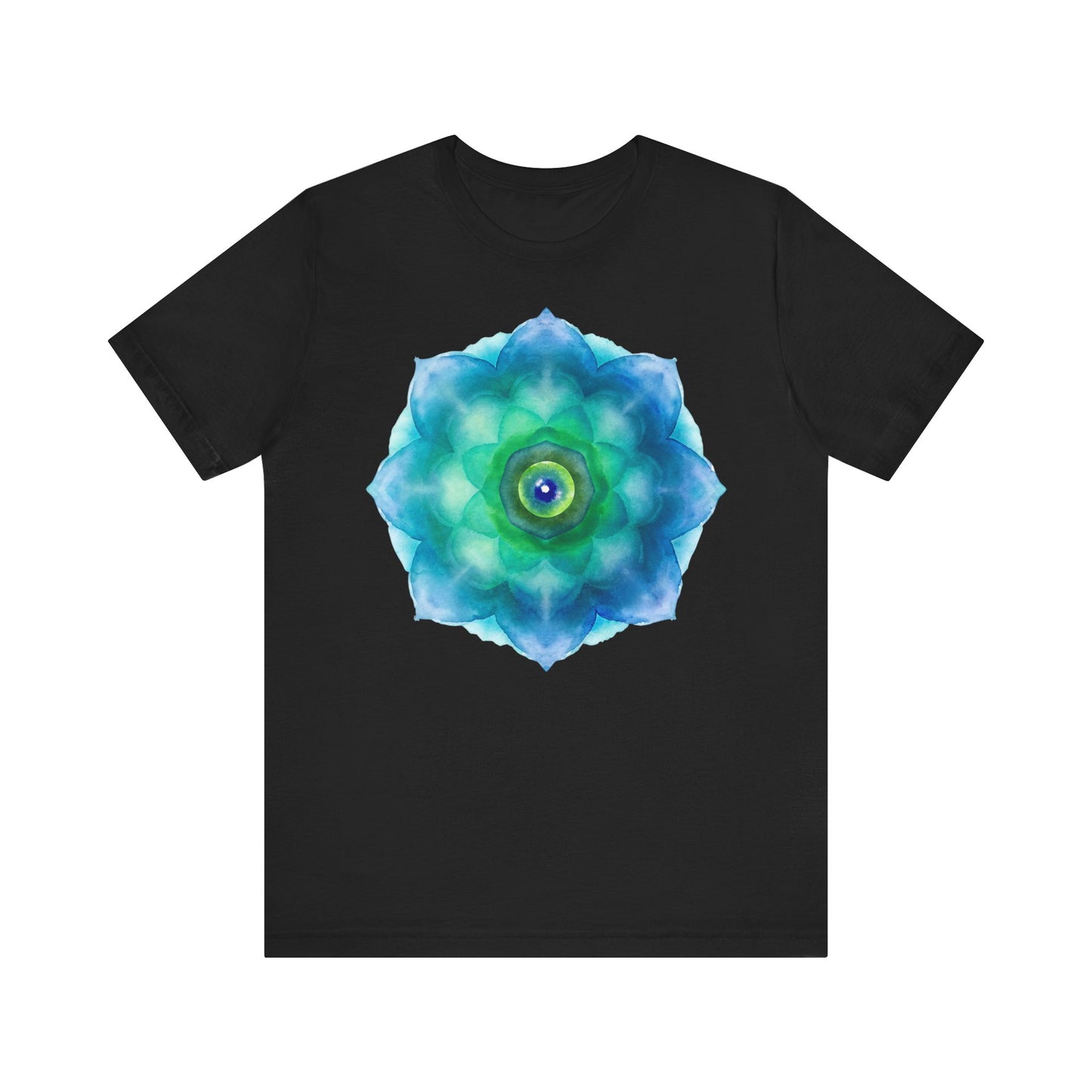 Bohemian Mandala Graphic Tee - Unisex Short Sleeve Shirt for Spiritual Vibes