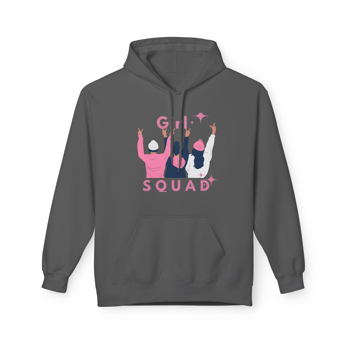 Girls Squad Fleece Hoodie - Unisex Midweight Softstyle Sweatshirt for Friendship and Celebrations