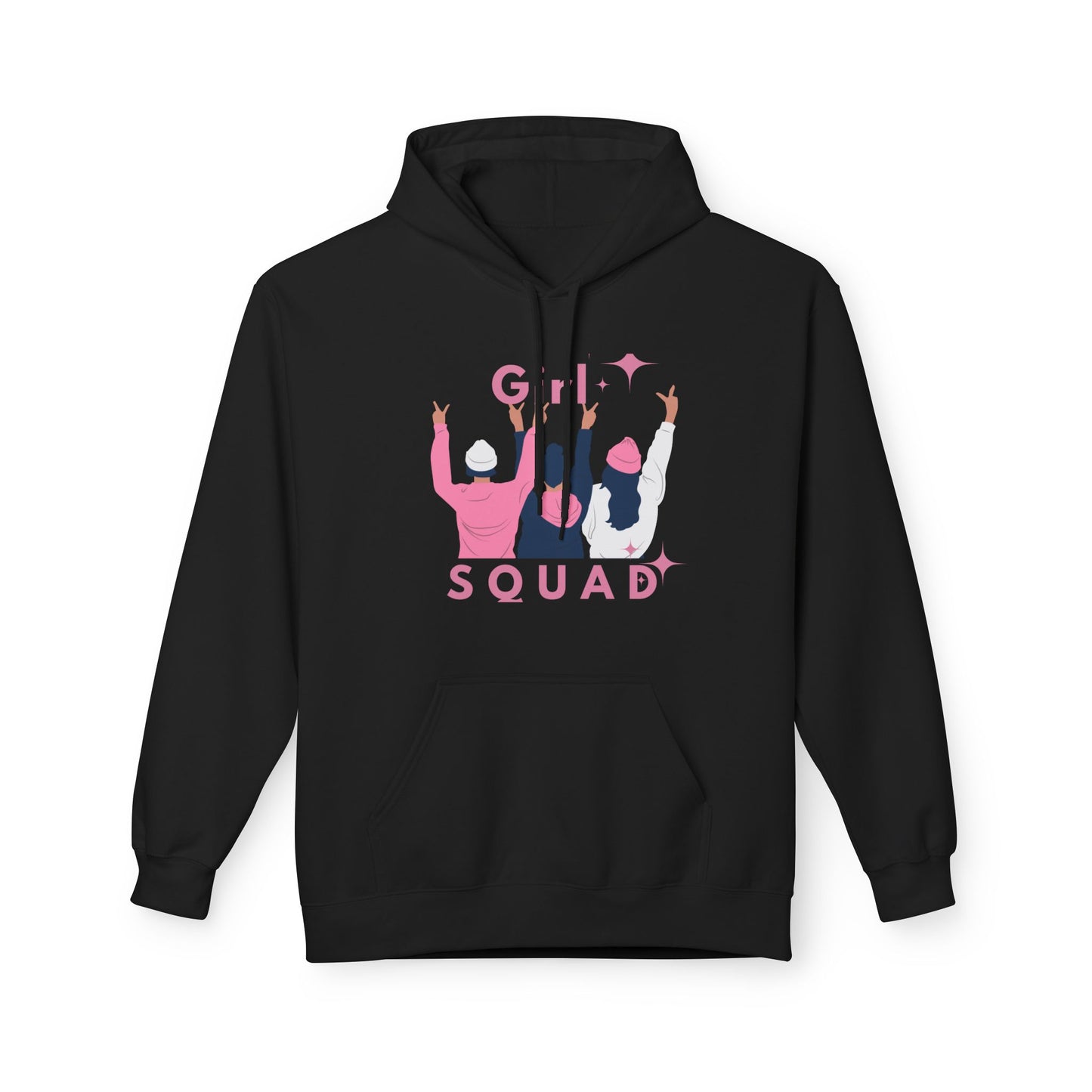Girls Squad Fleece Hoodie - Unisex Midweight Softstyle Sweatshirt for Friendship and Celebrations