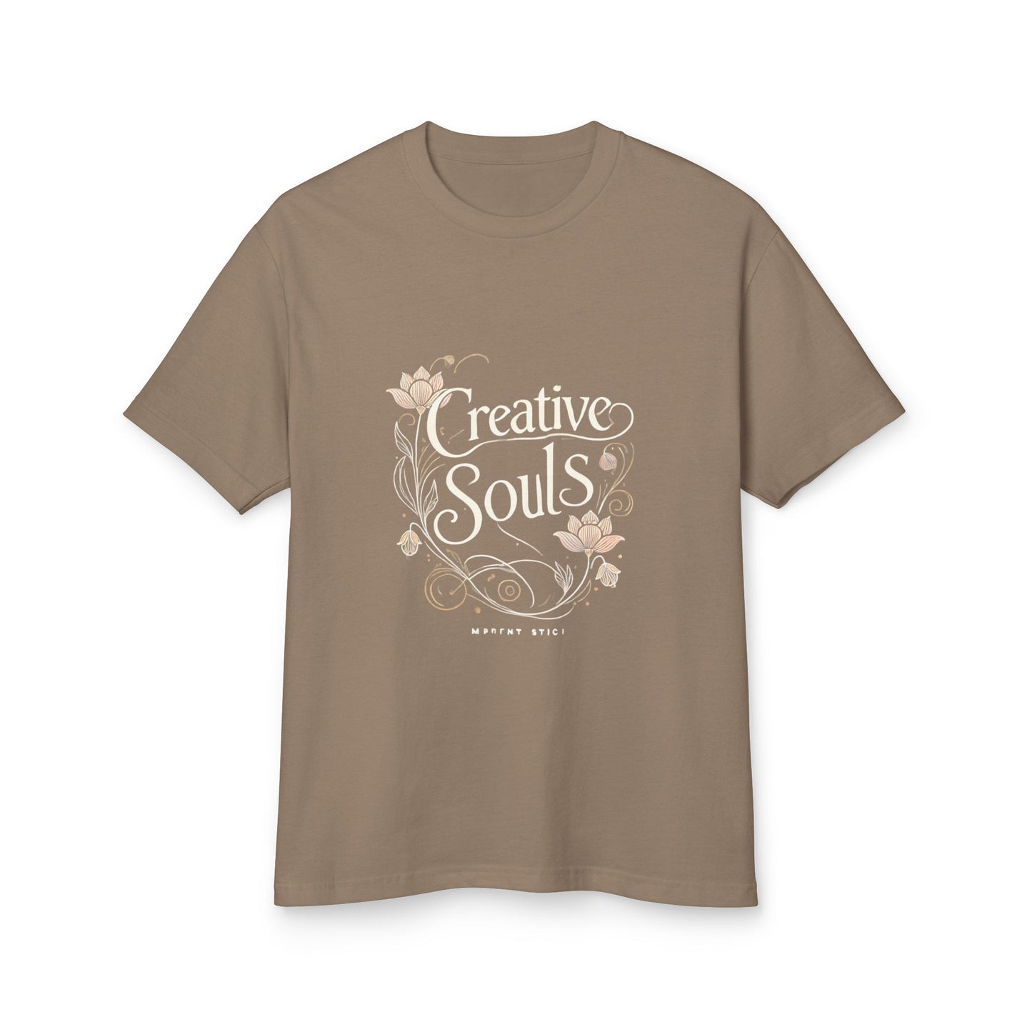 Creative Souls Heavyweight Tee - Unisex Cotton Shirt for Artistic Minds