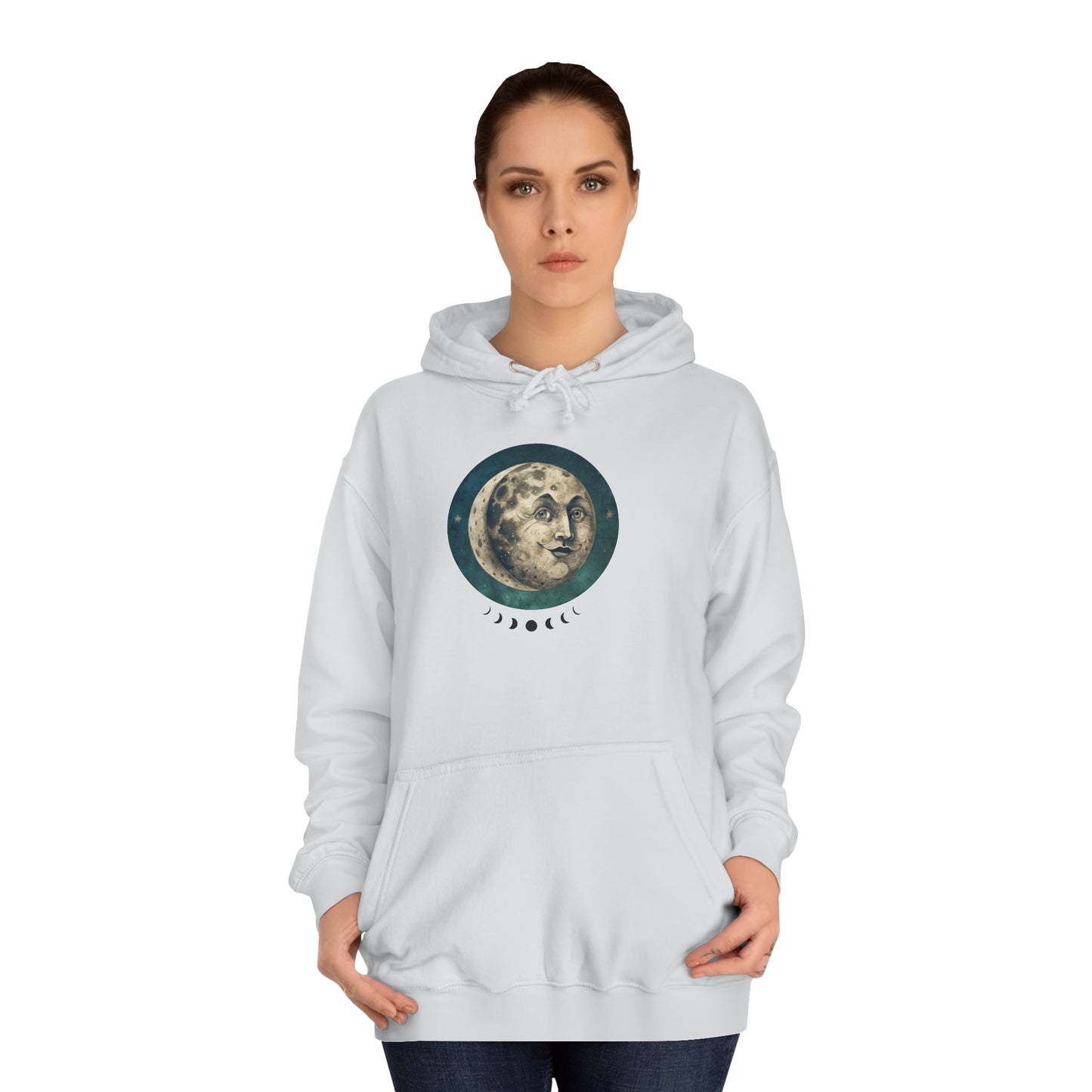 Space Ticket Unisex College Hoodie - Ticket to the Moon Design