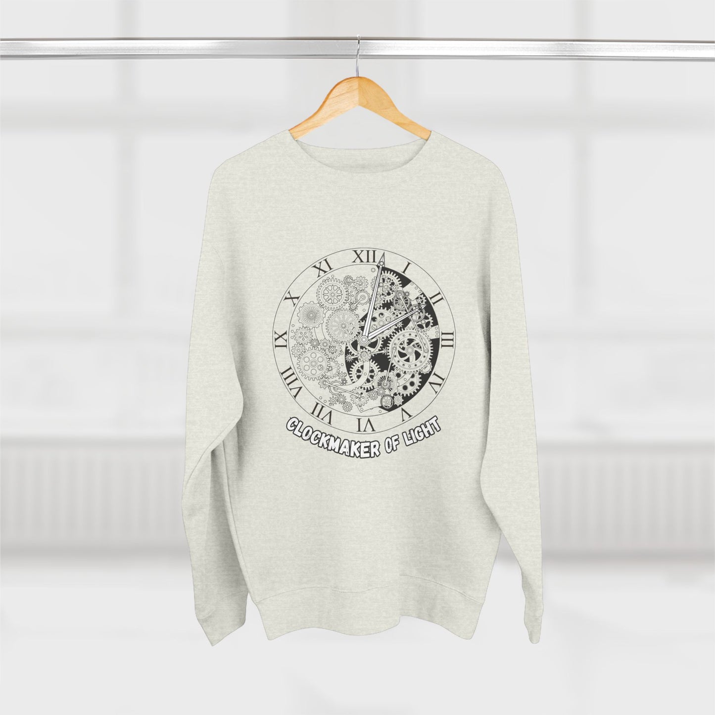 Clockmaker Unisex Sweatshirt with Best Light Times Design
