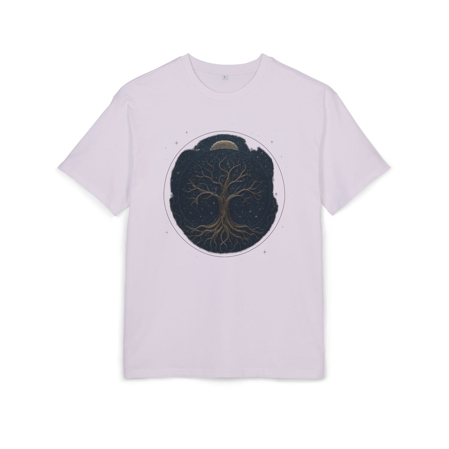 Oversize Tee - Tree of Life Connection Between Earth and Heaven Design