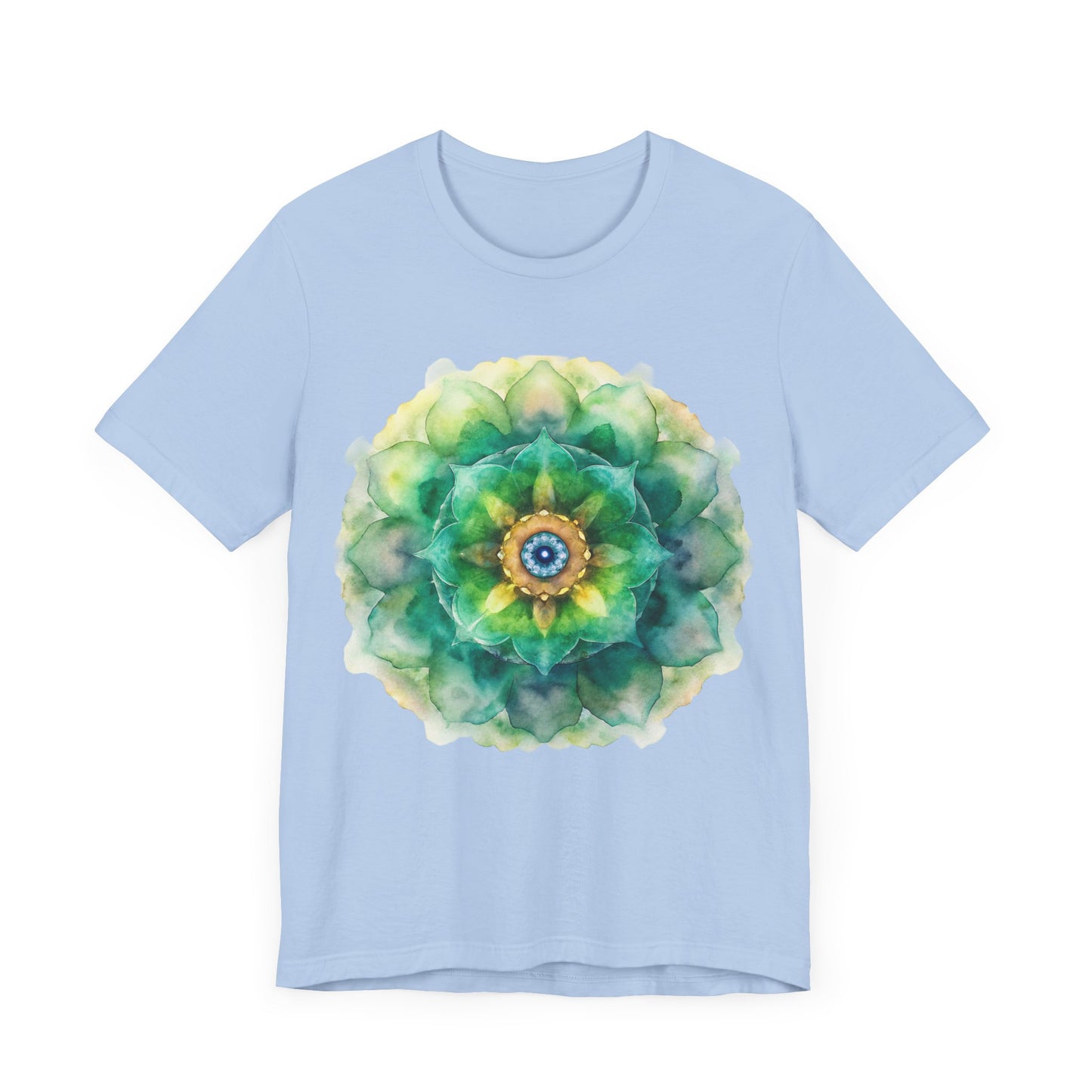 Bohemian Mandala Tee, Unisex Tee for Relaxation, Casual Wear, Gift for Nature Lovers, Festival Shirt, Art-Inspired Apparel