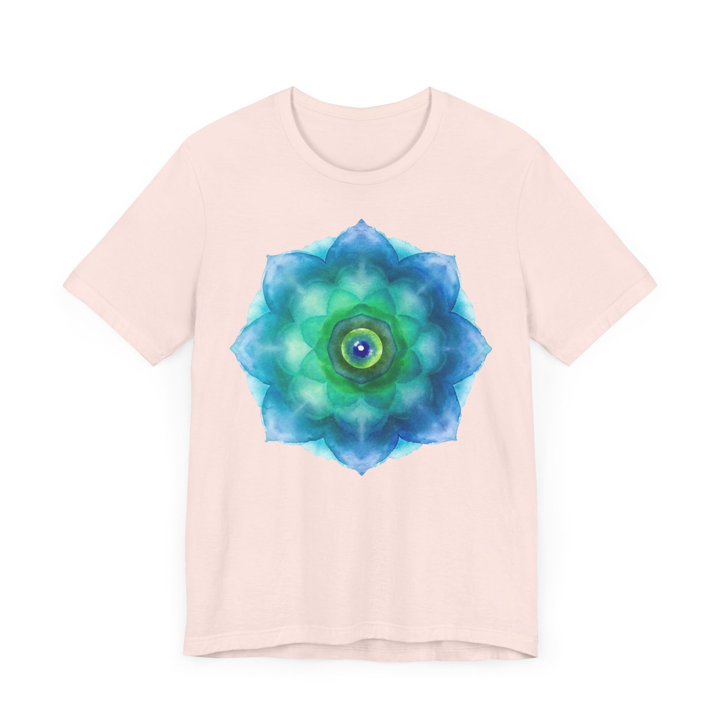 Bohemian Mandala Graphic Tee - Unisex Short Sleeve Shirt for Spiritual Vibes